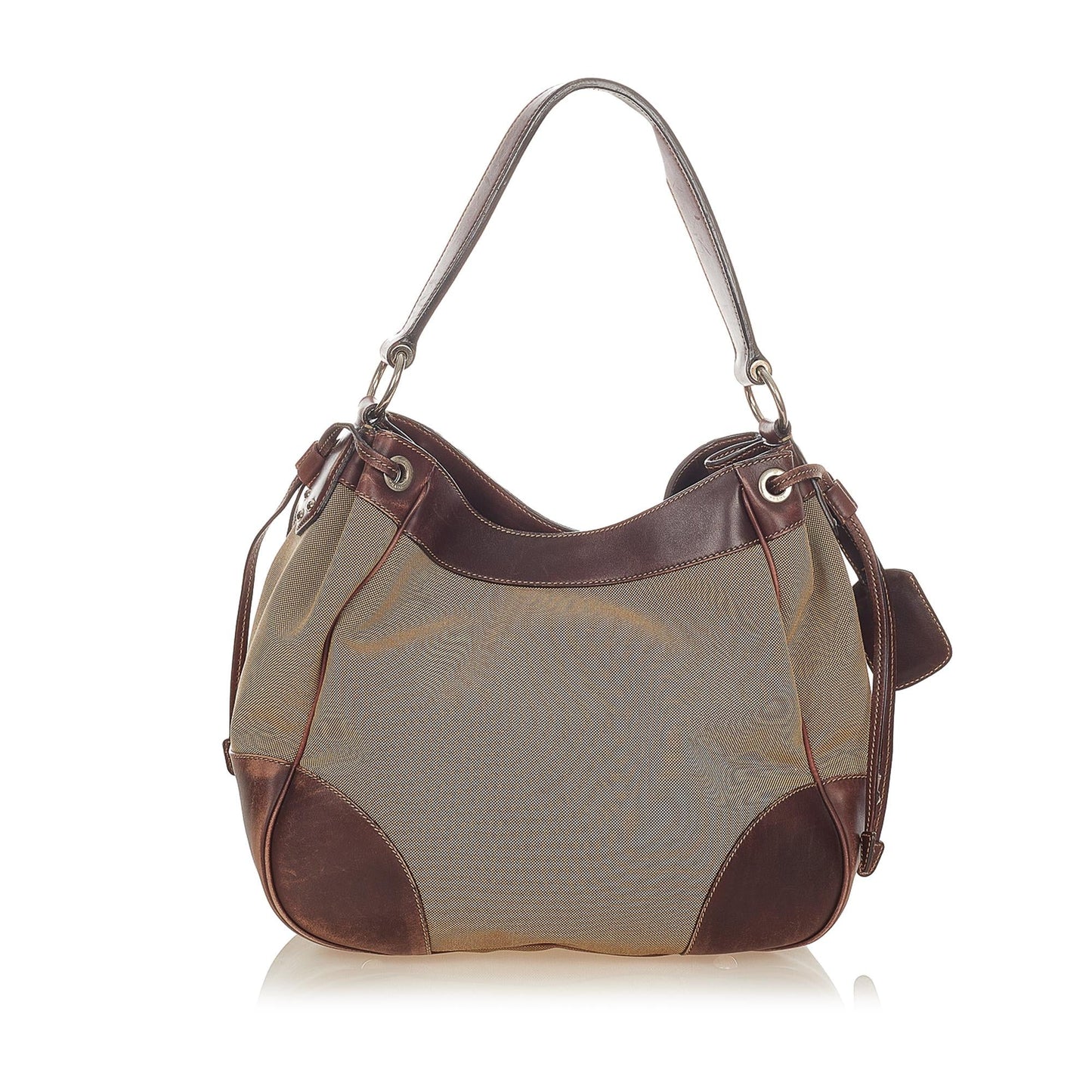 Prada Canapa Shoulder Bag Shg Canvas Logo Bag Shg 25071