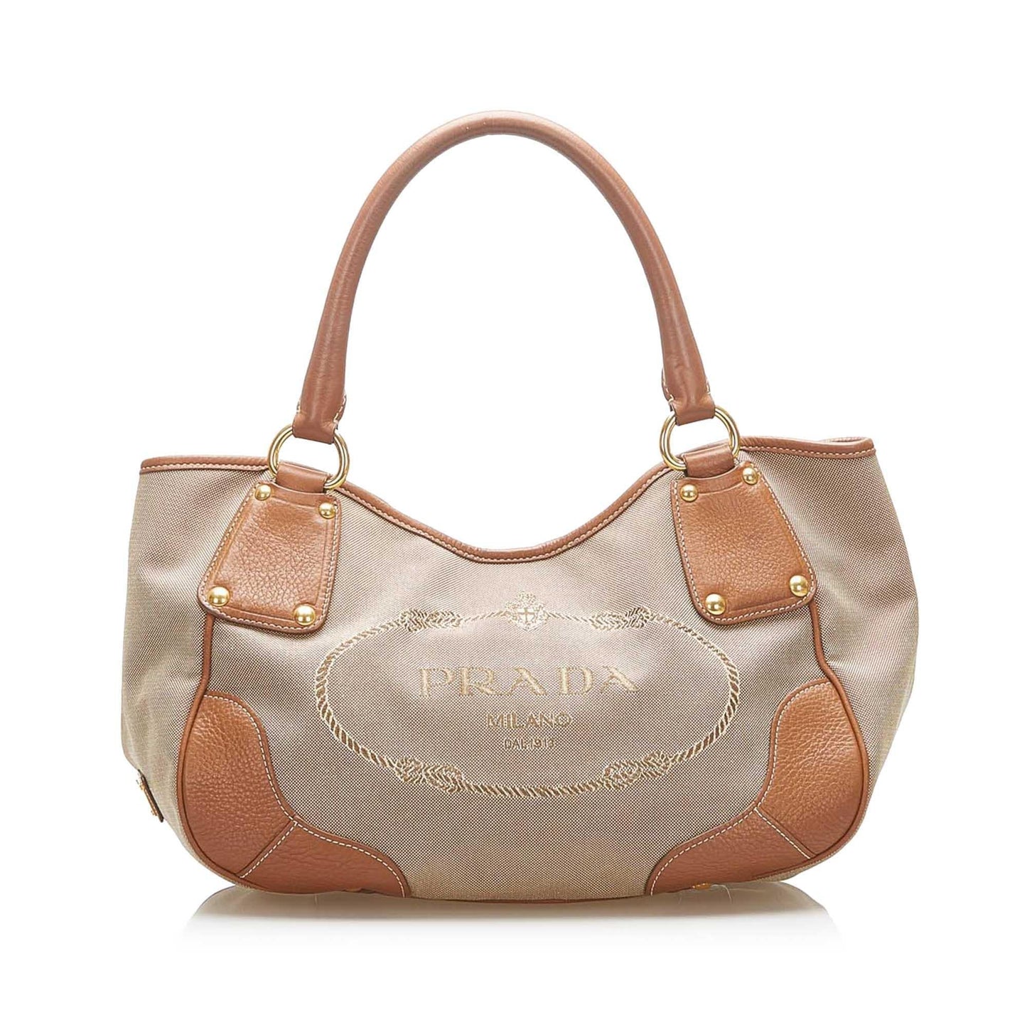 Prada Canapa Tote Bag Canvas Logo