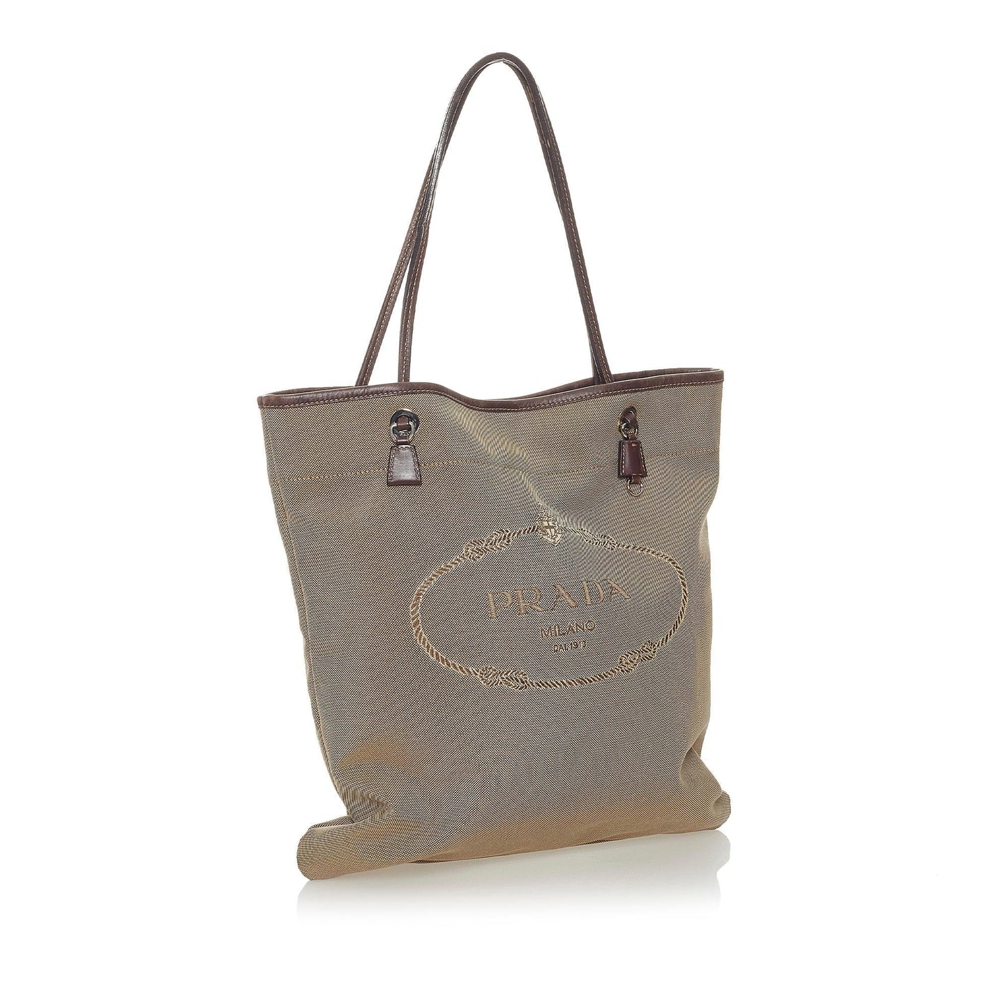 Prada Canapa Tote Bag Shg Canvas Logo Bag Shg 28188