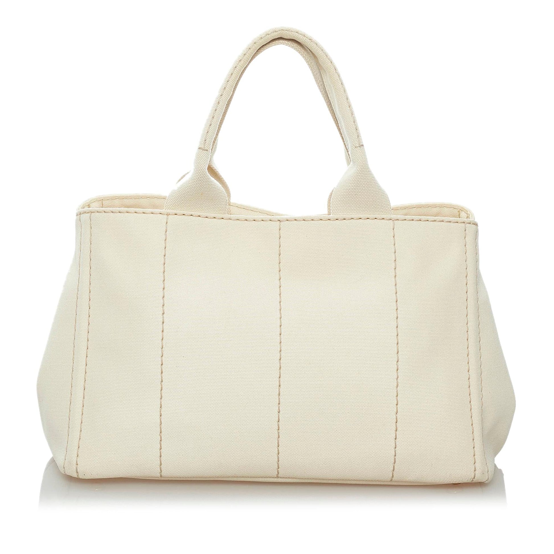 Prada Canapa Tote Bag Shg Canvas Logo Bag Shg 29655