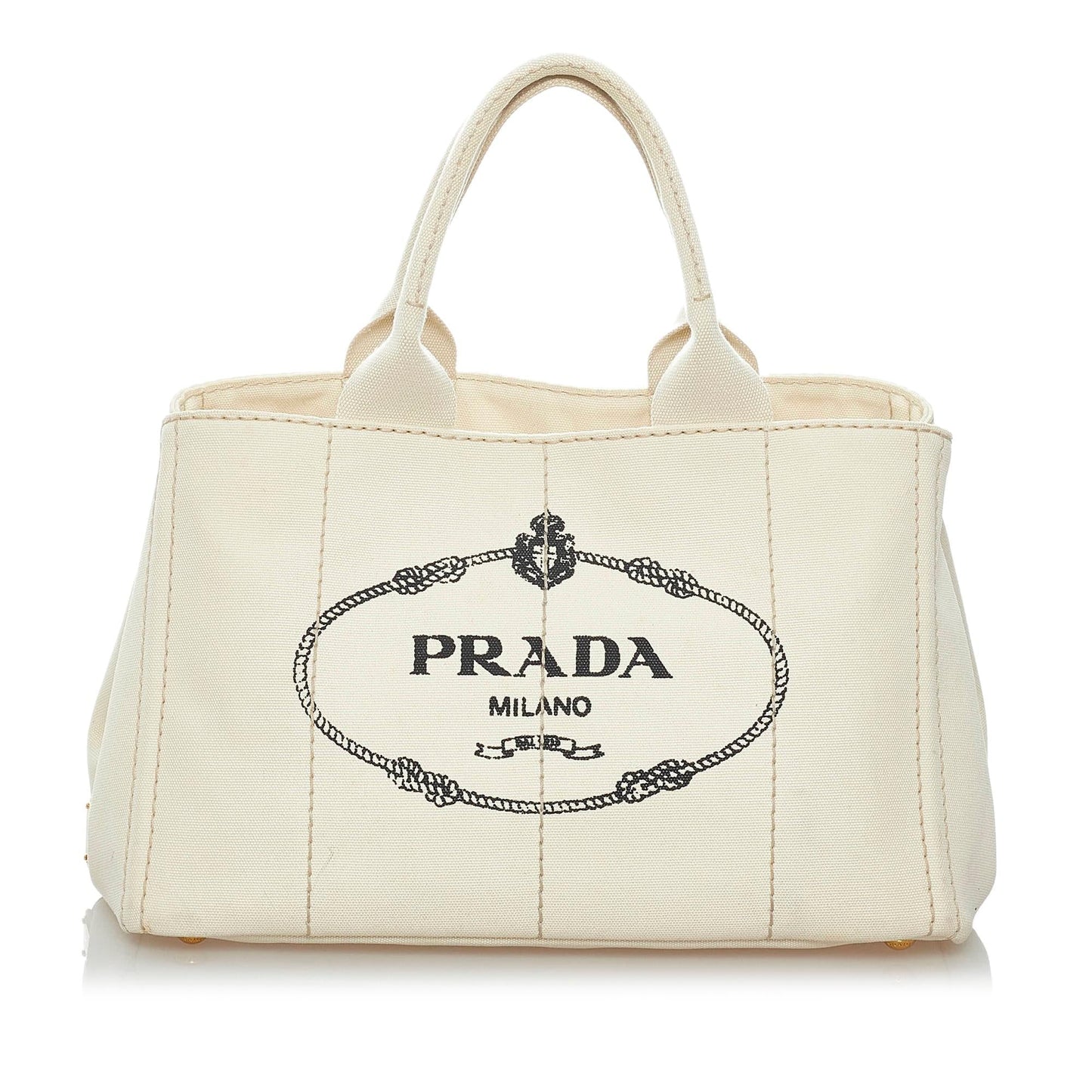 Prada Canapa Tote Bag Shg Canvas Logo Bag Shg 29655
