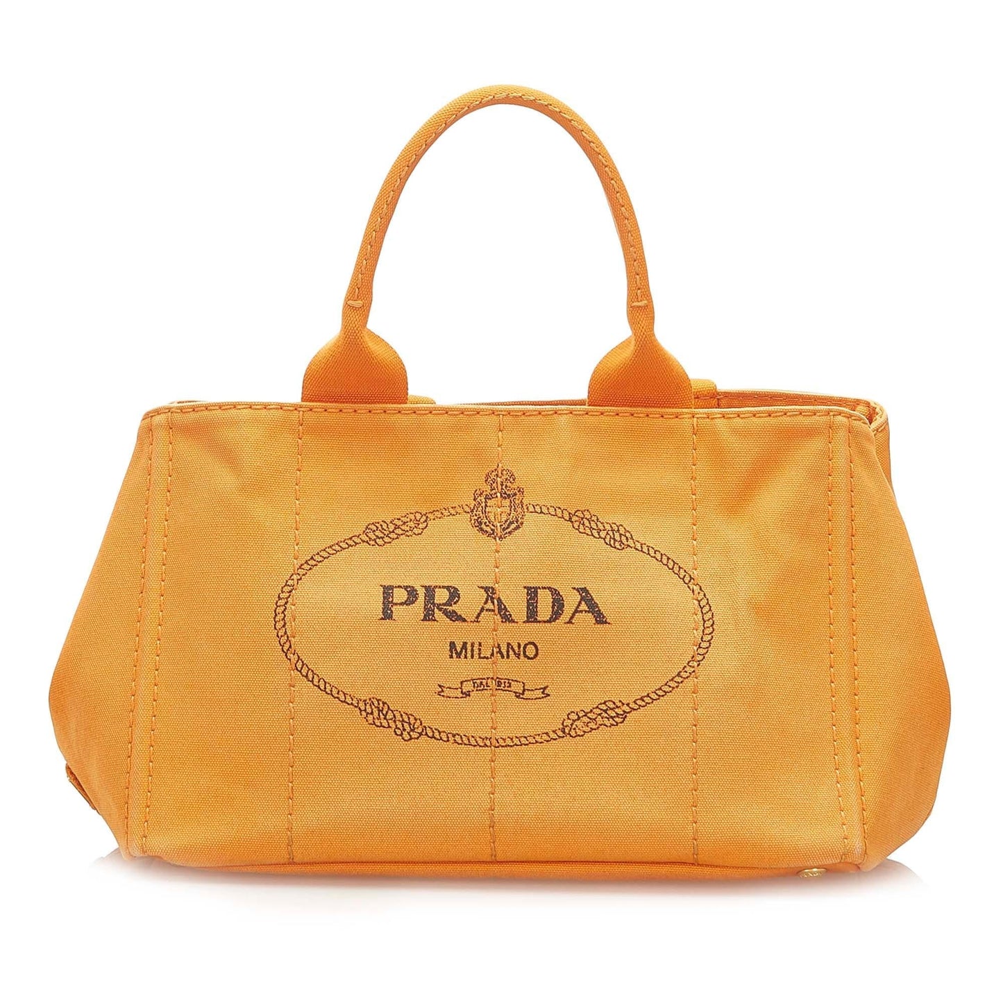 Prada Canapa Tote Shg Canvas Logo Tote Bag