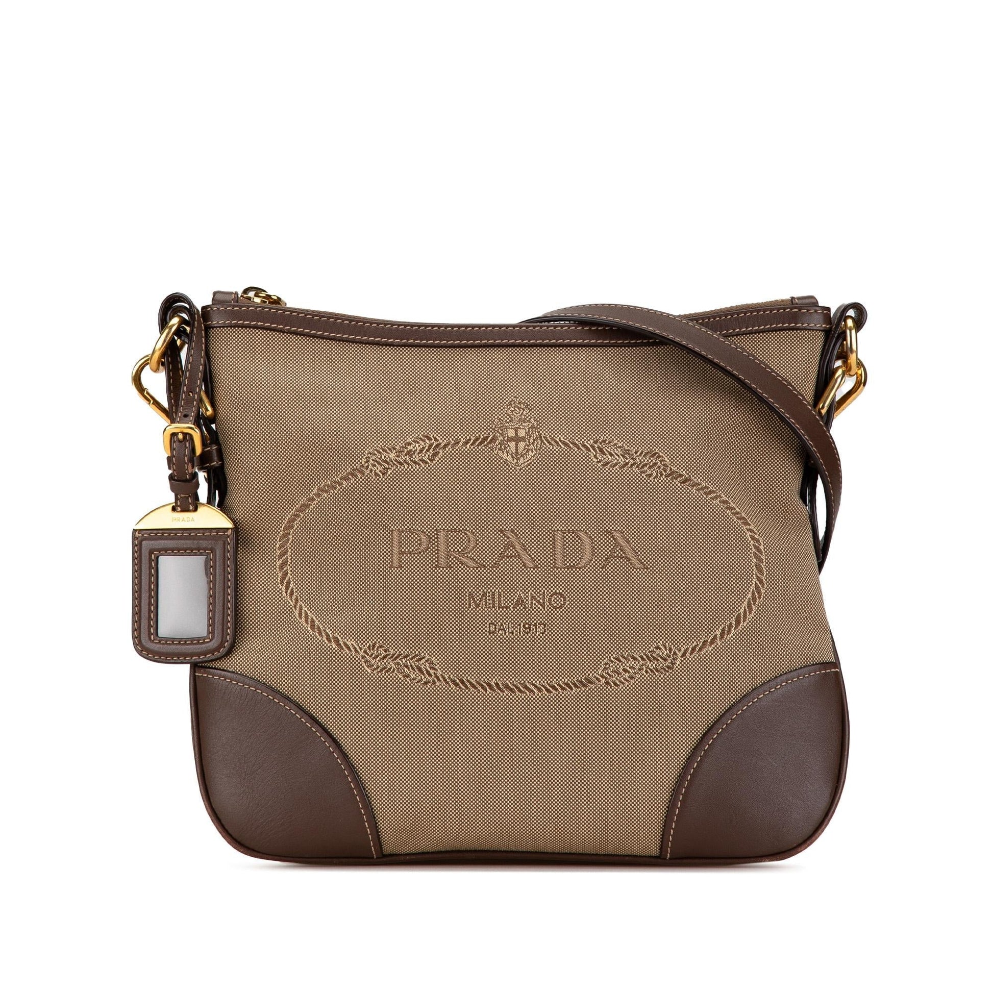 Prada Canapa Crossbody Shg Gawats Logo Crossbody Bag