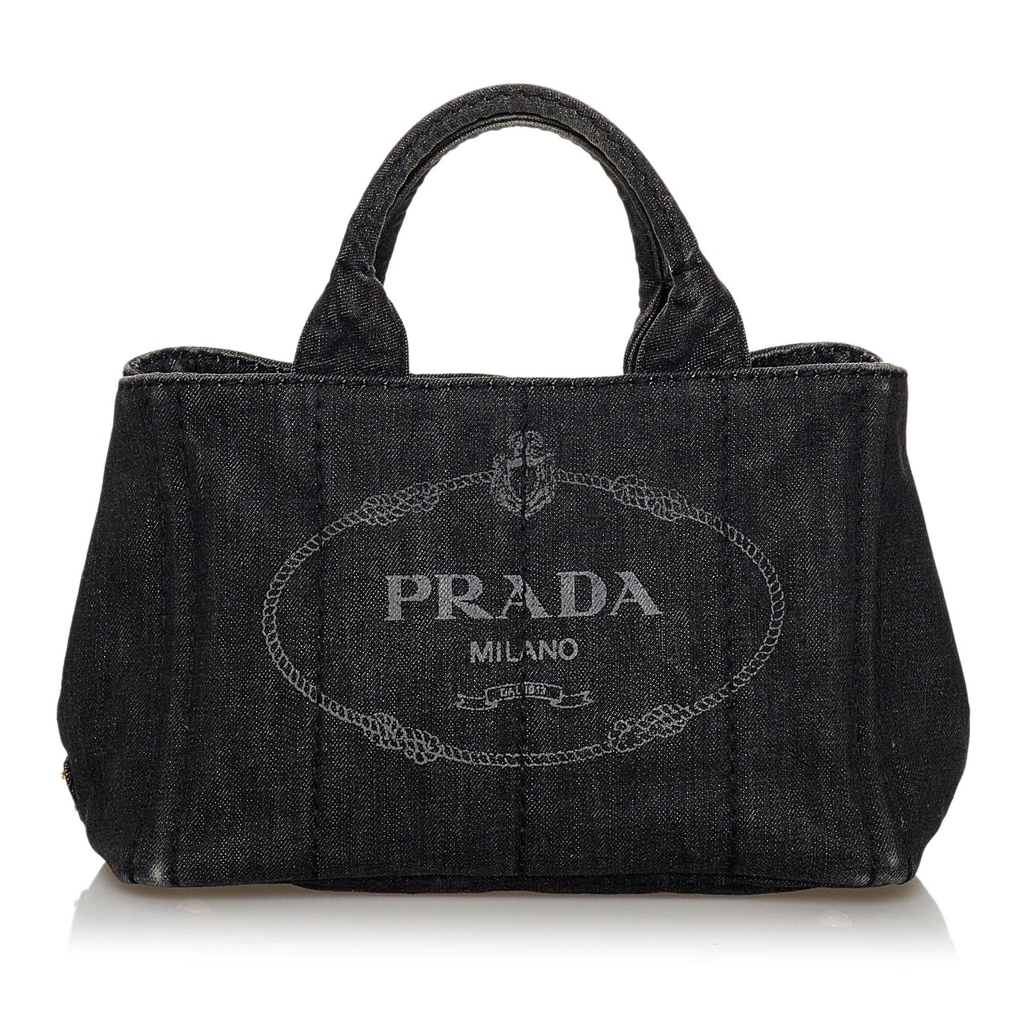 Prada Canapa Satchel Shg Denim Logo Satchel Bag Satchel Shg 30089