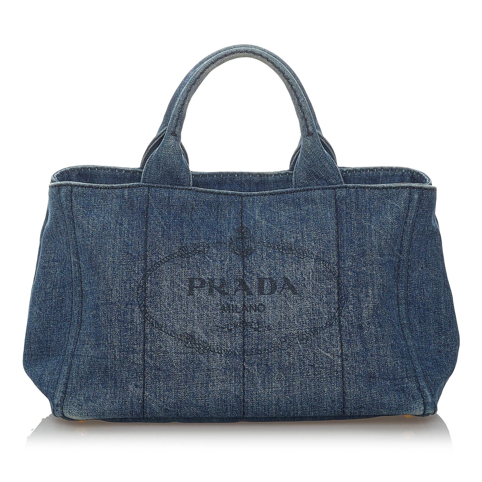 Prada Canapa Satchel Shg Denim Logo Satchel Bag Satchel Shg 30503