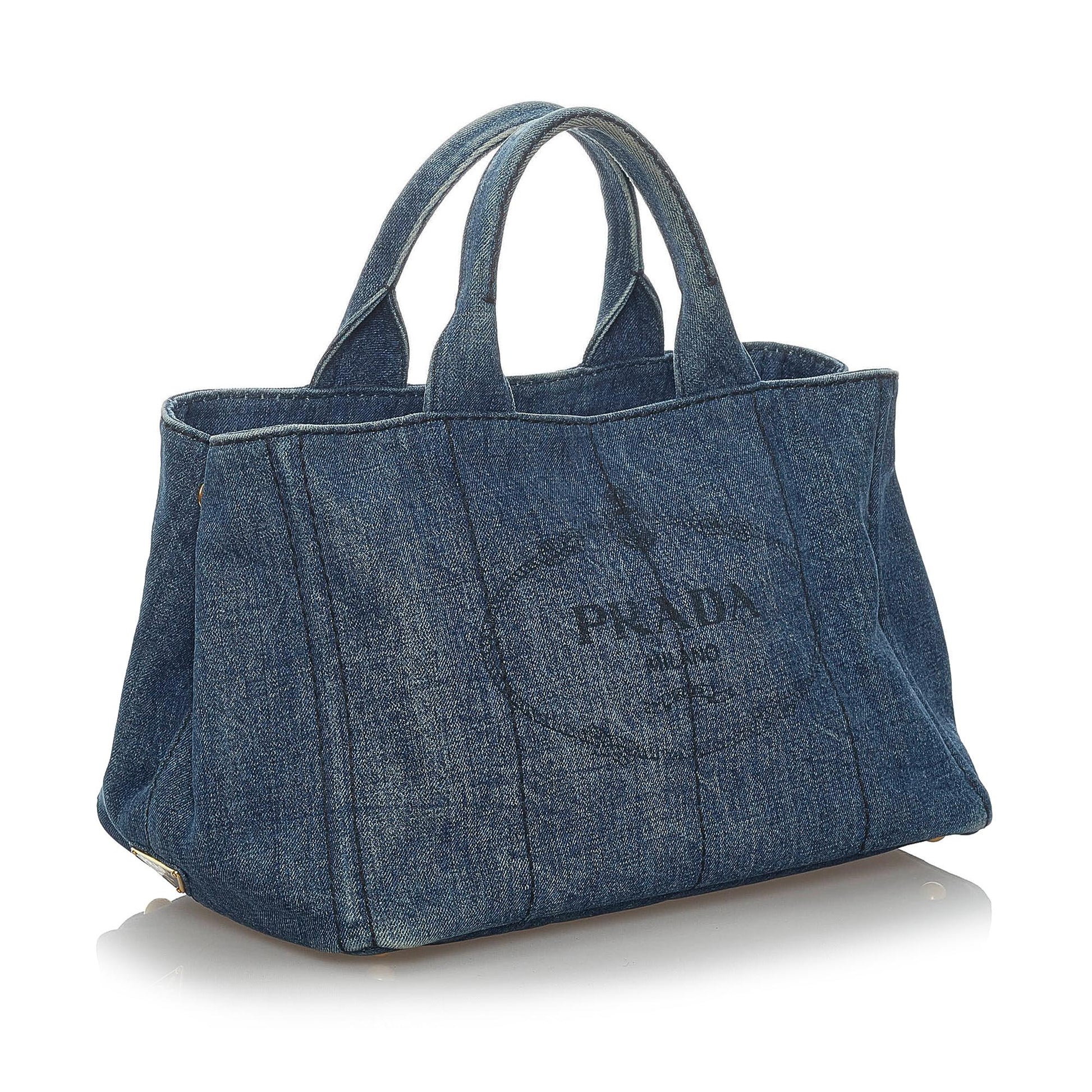 Prada Canapa Satchel Shg Denim Logo Satchel Bag Satchel Shg 30503