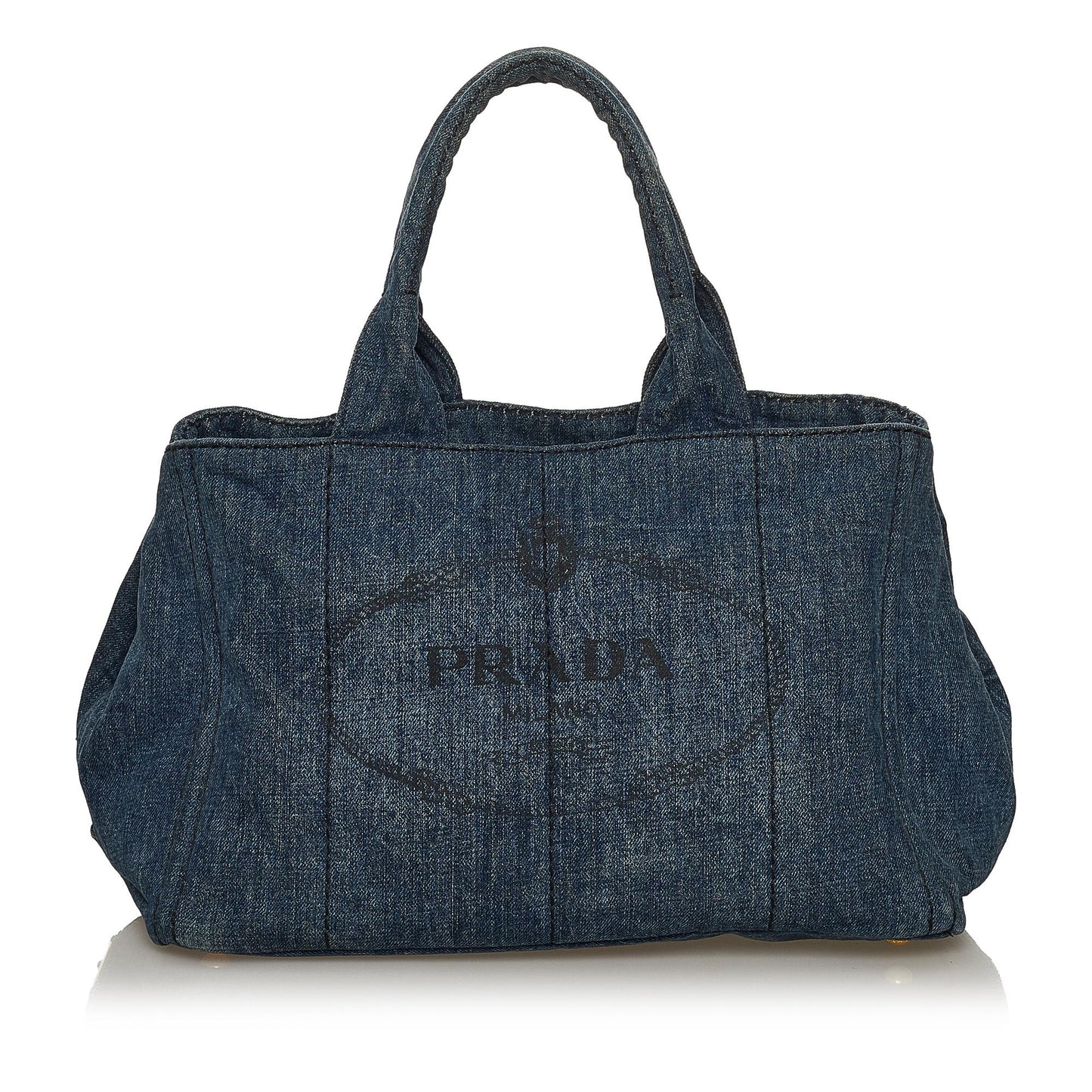 Prada Canapa Tote Bag Shg Denim Logo Bag Shg 29654