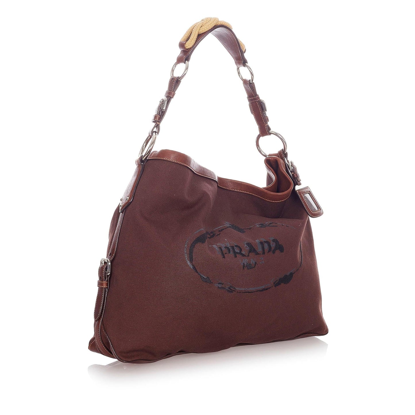 Prada Canapa Shoulder Bag Shg Nylon Logo