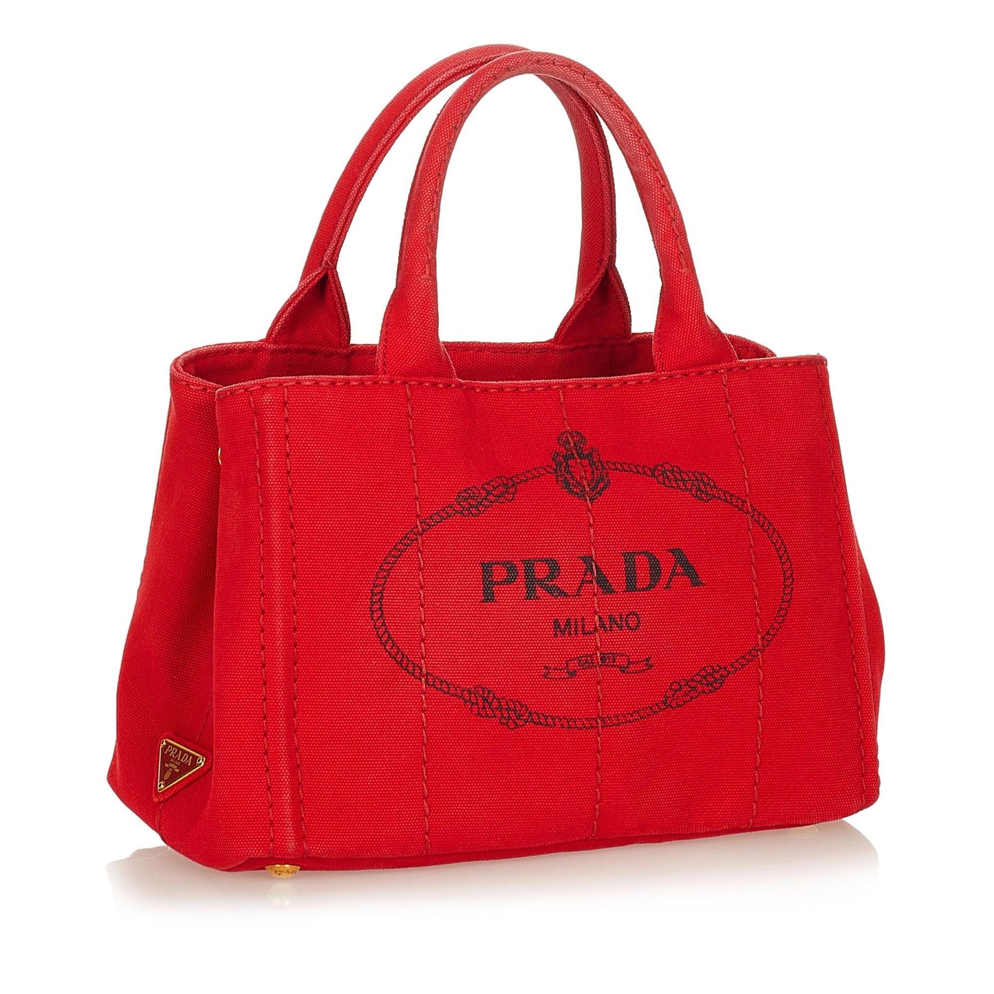 Prada Canapa Satchel Shg Logo Satchel Bag