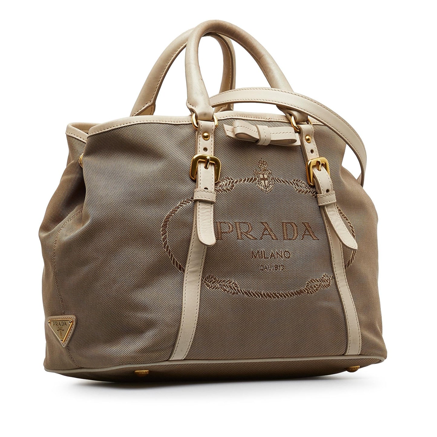 Prada Canapa Satchel Shg X9Apjx Logo Satchel Bag