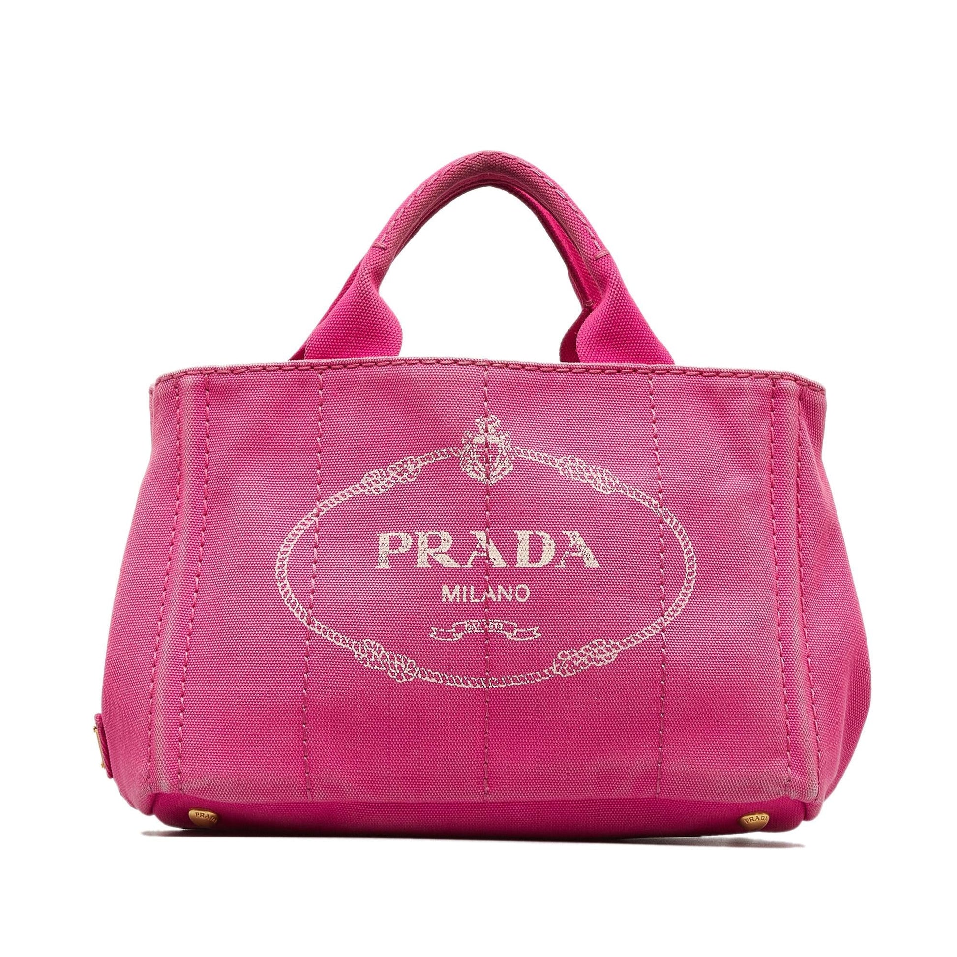 Prada Canapa Satchel Shg M7Rx6R Logo Satchel Bag