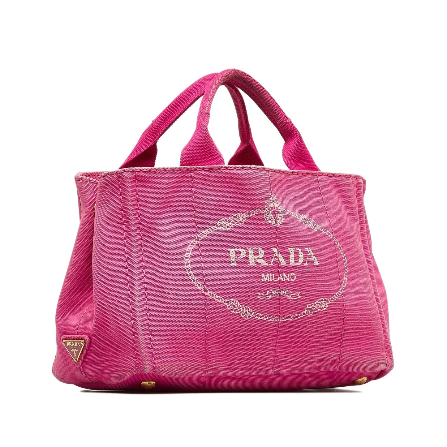 Prada Canapa Satchel Shg M7Rx6R Logo Satchel Bag