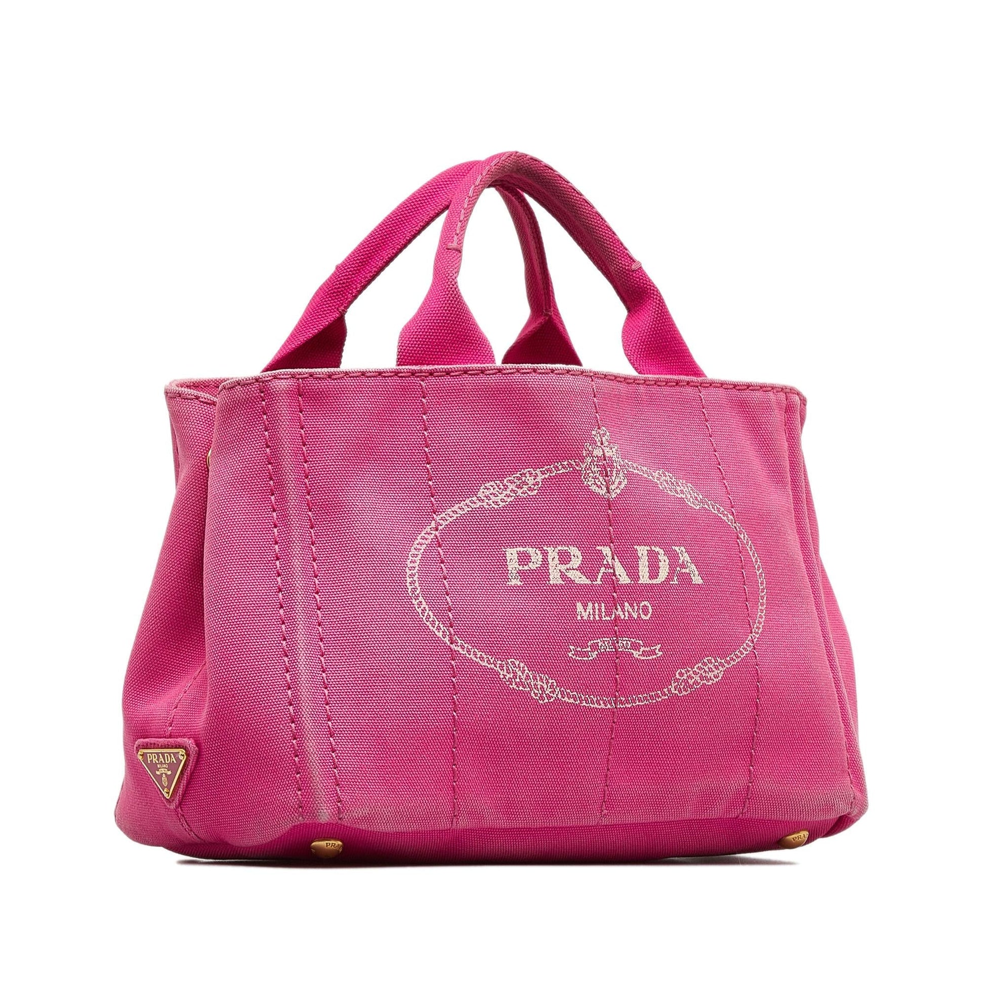 Prada Canapa Satchel Shg M7Rx6R Logo Satchel Bag