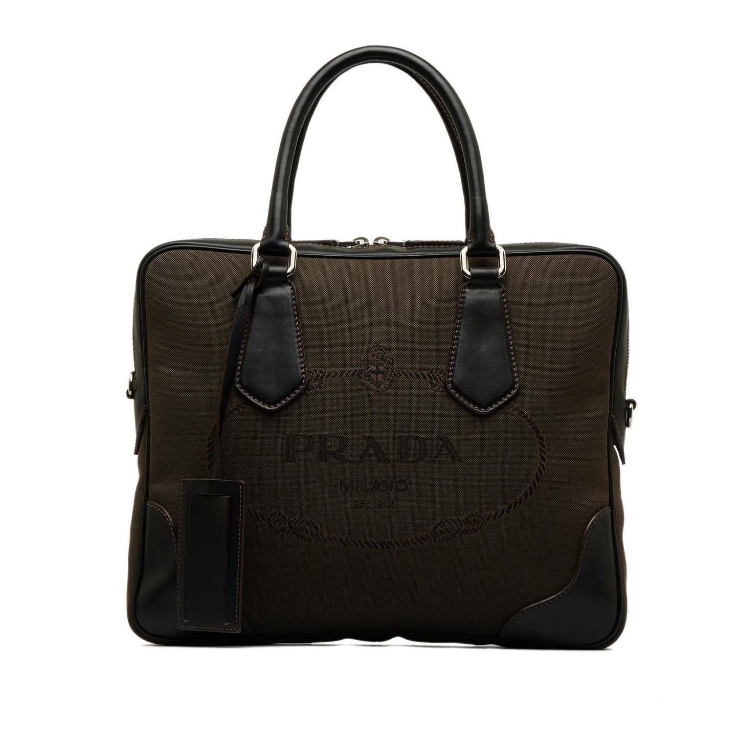 Prada Canapa Satchel Shg B8U3Kh Logo Satchel Bag