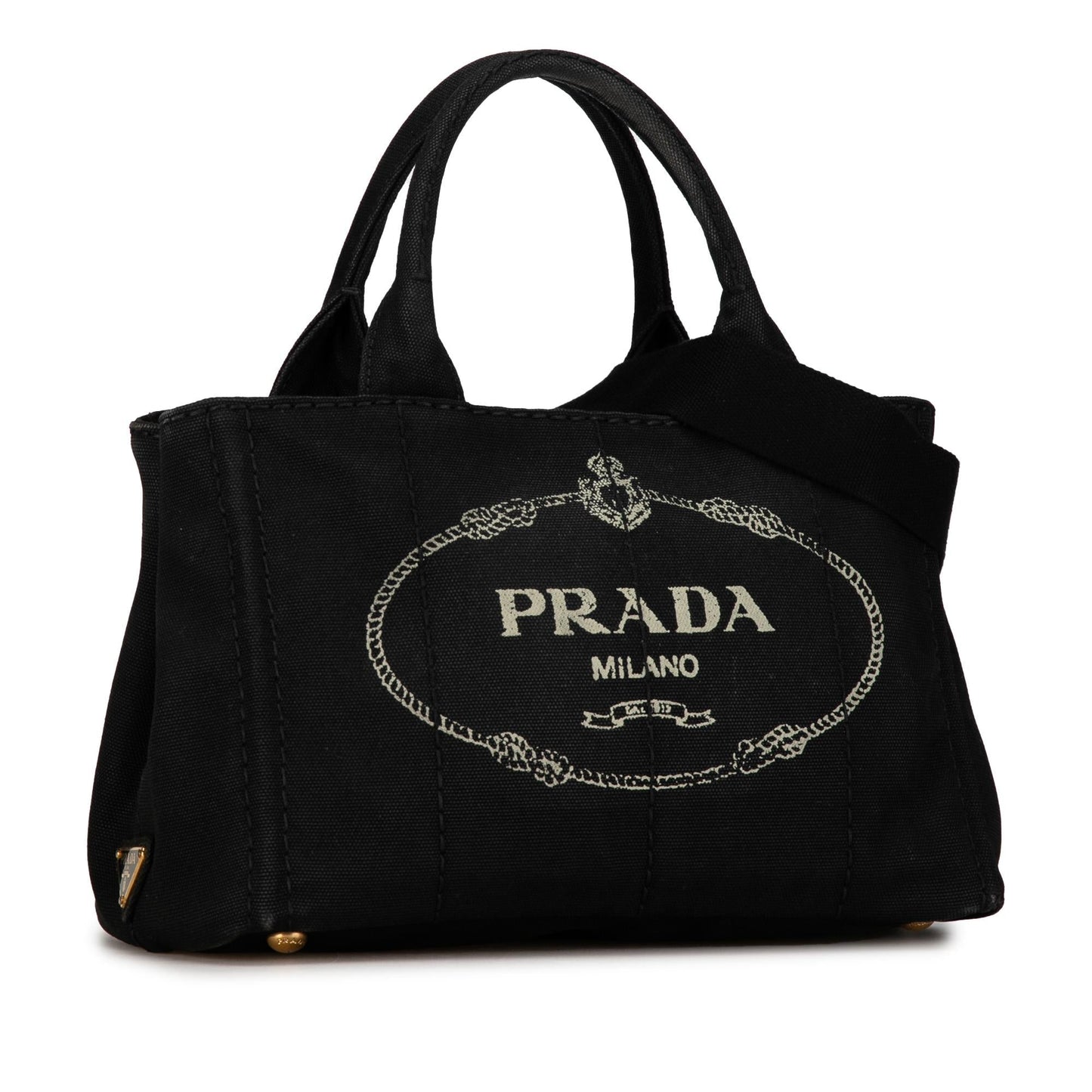 Prada Canapa Satchel Shg Elkrhs Logo Satchel Bag