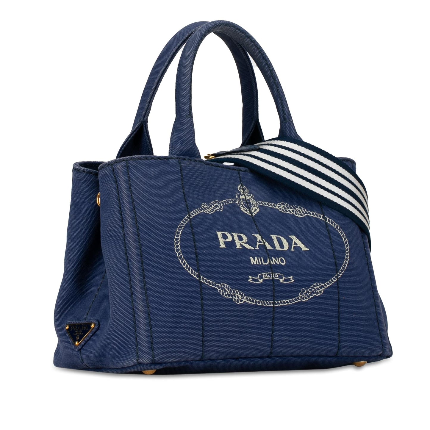 Prada Canapa Satchel Shg Iyk7Mk Logo Satchel Bag