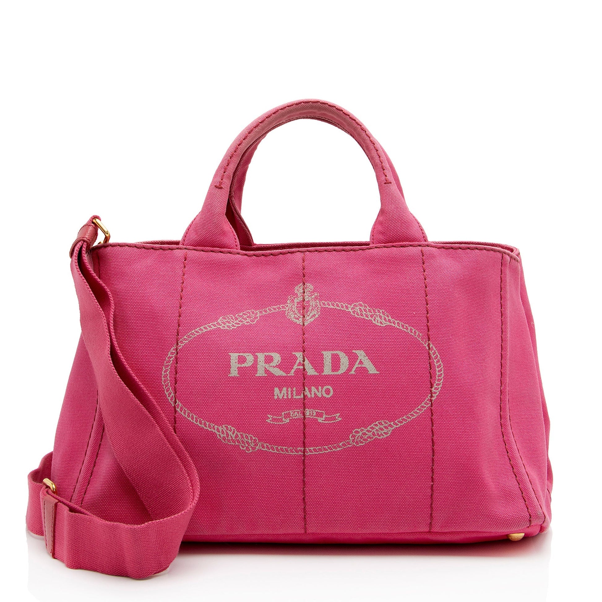 Prada Canapa Shopping Tote Shf Tjcwsj Logo Tote Bag