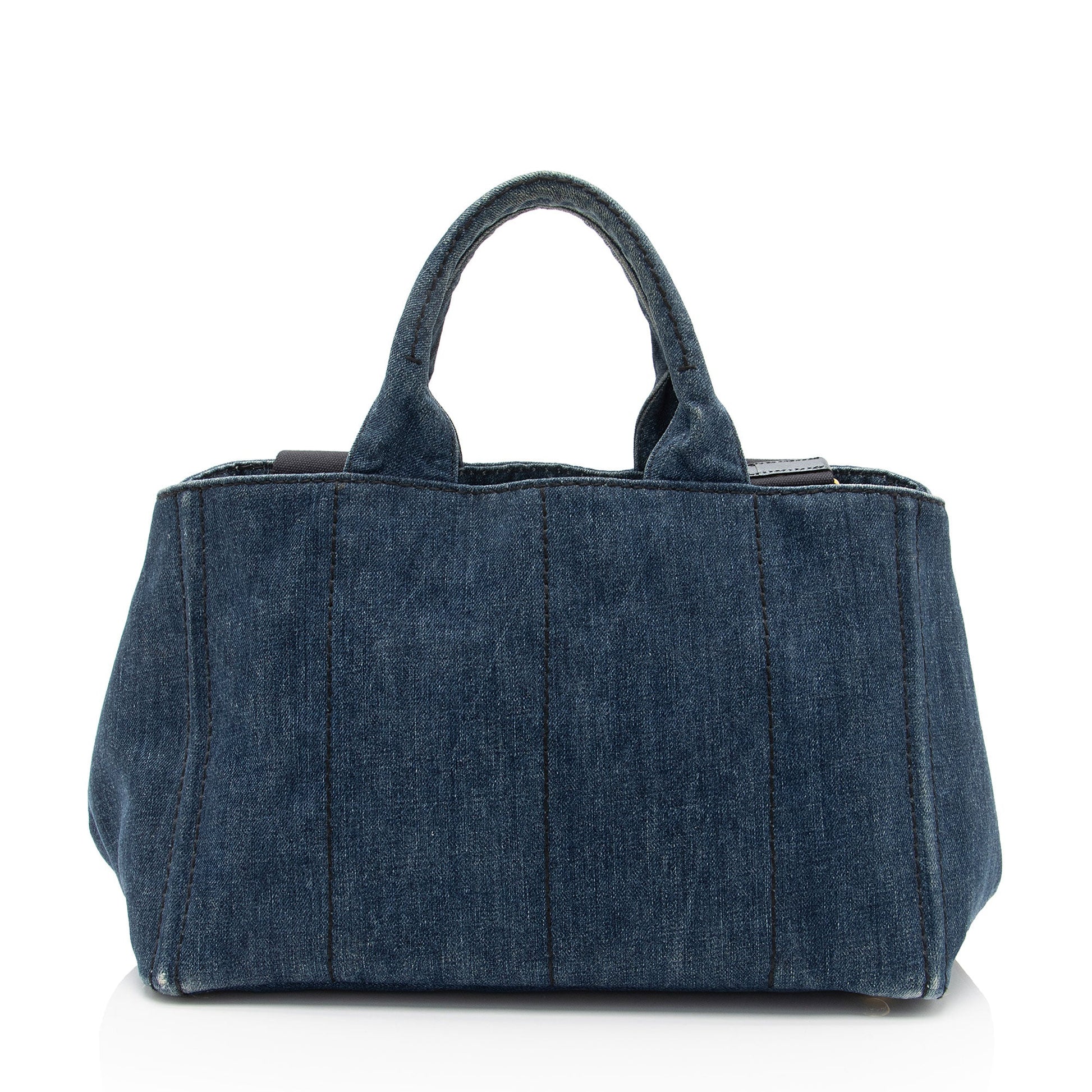 Prada Canapa Shopping Tote Shf Eacns9 Logo Tote Bag