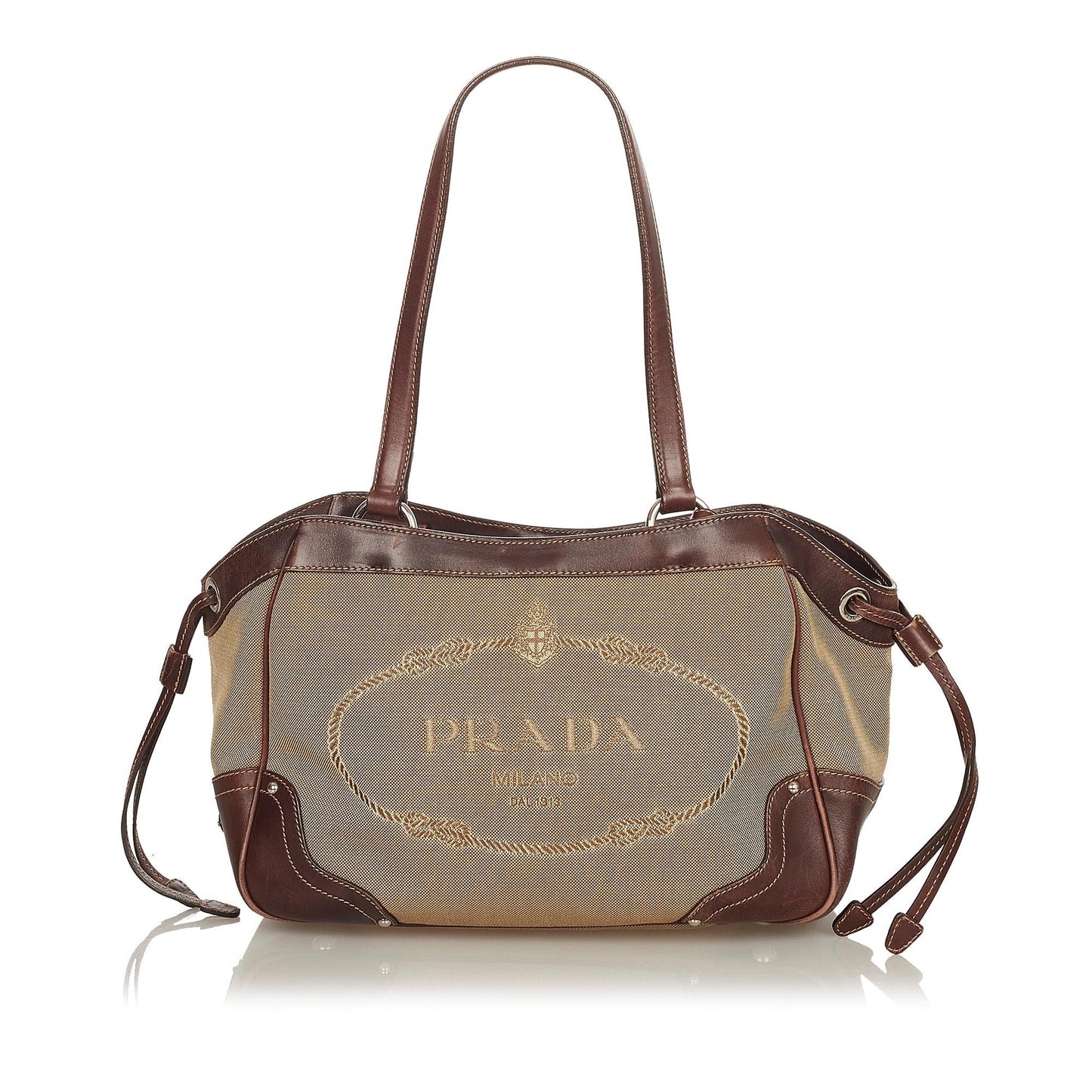 Prada Canapa Shoulder Bag Shg Logo