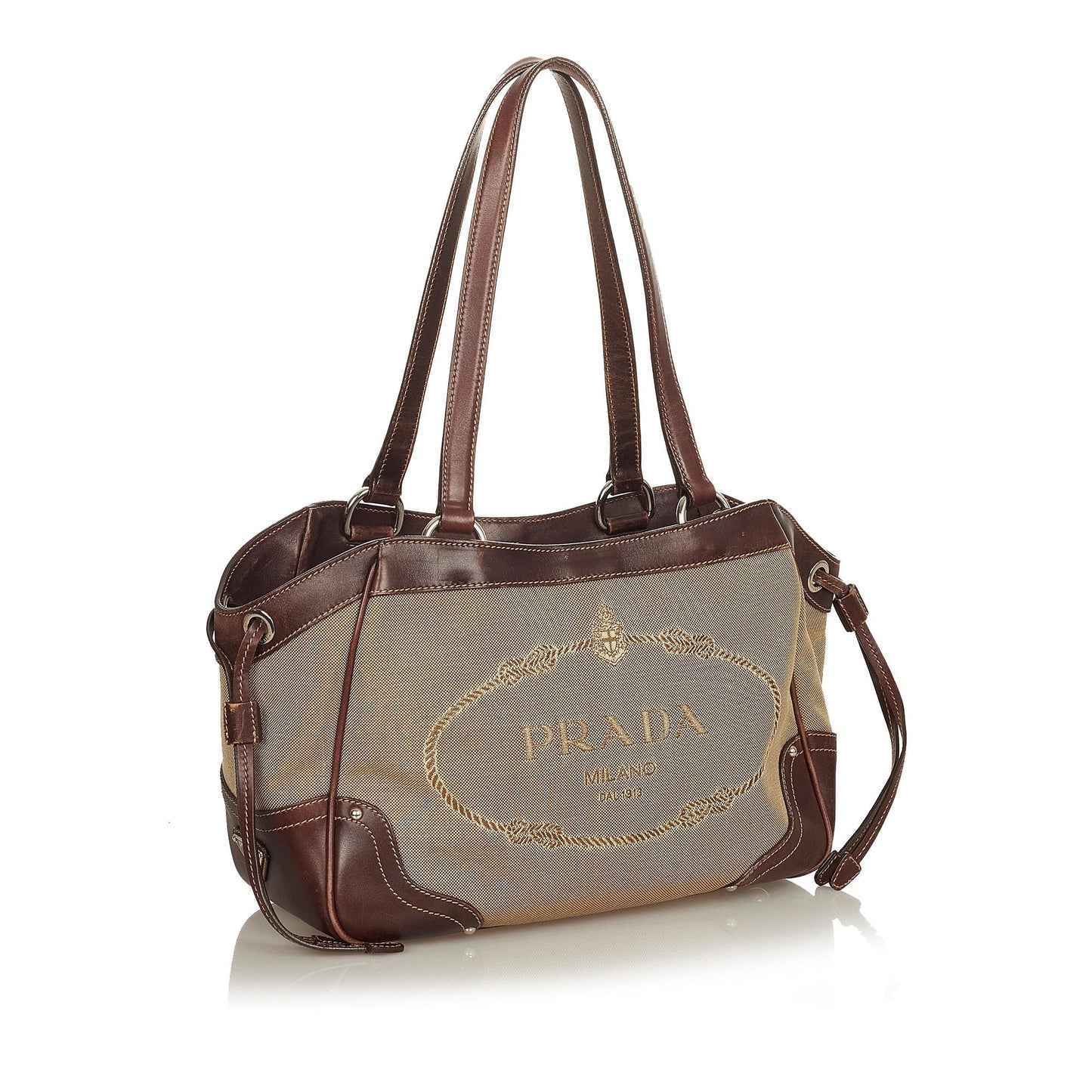 Prada Canapa Shoulder Bag Shg Logo