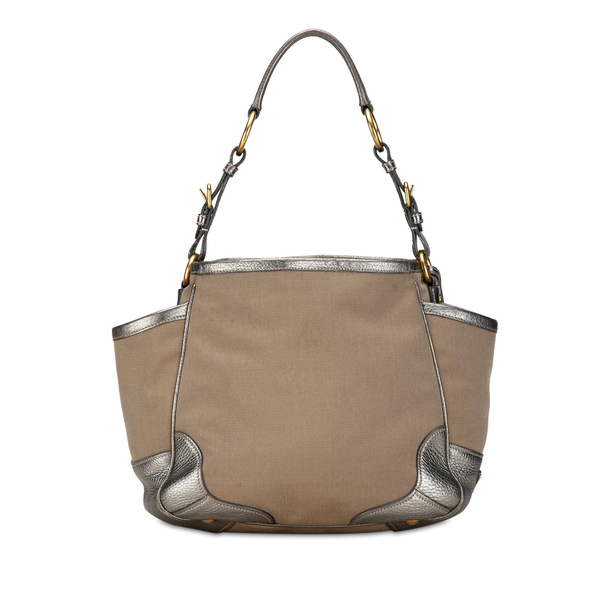 Prada Canapa Shoulder Bag Shg Mtrggi Logo