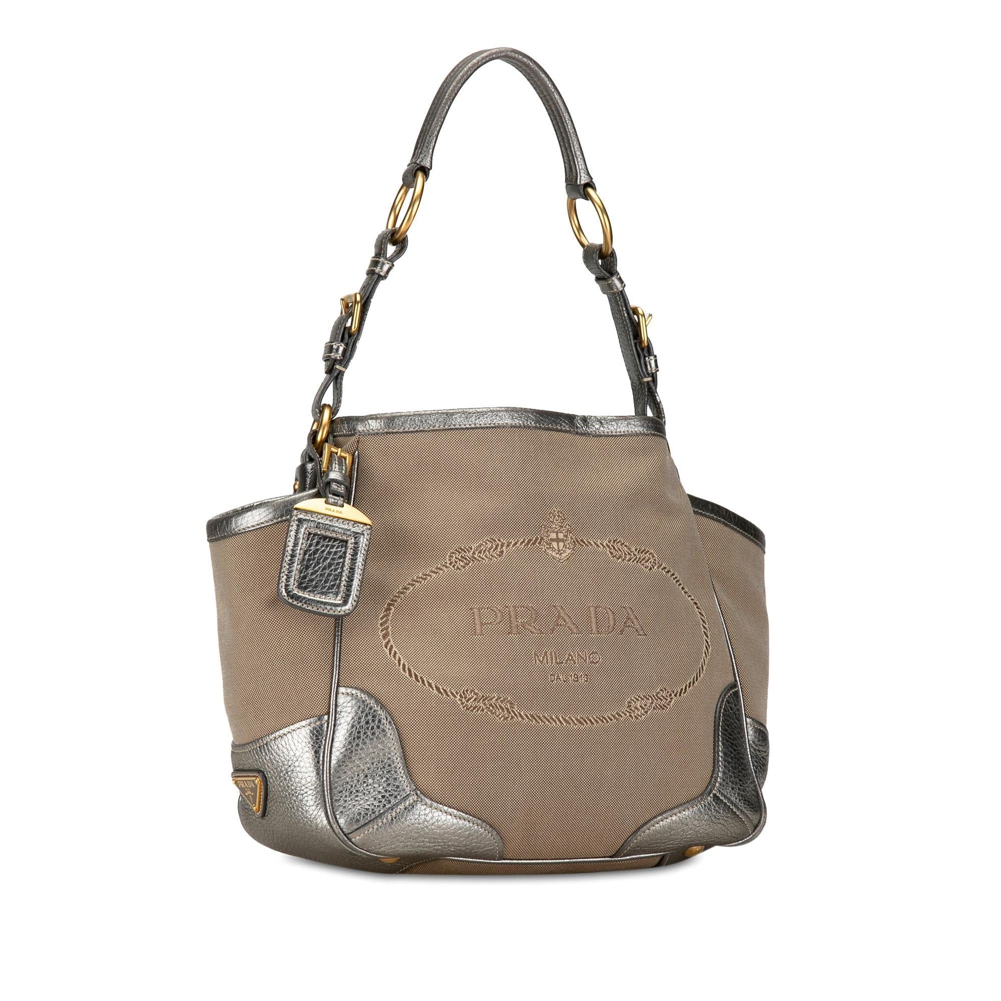 Prada Canapa Shoulder Bag Shg Mtrggi Logo