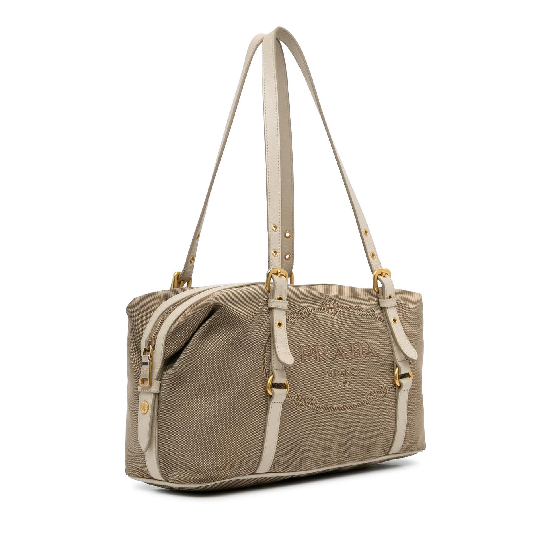 Prada Canapa Shoulder Bag Logo