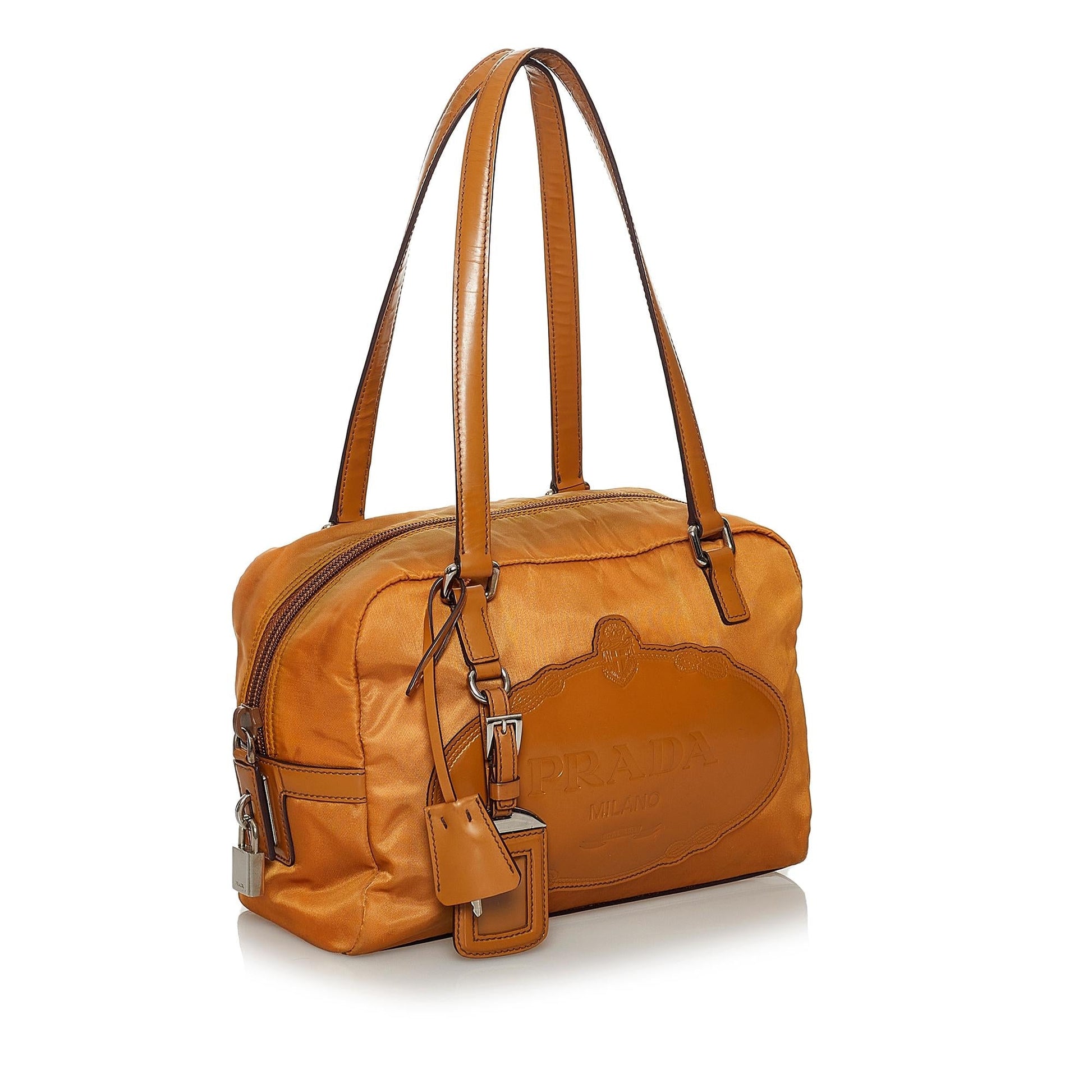 Prada Canapa Tessuto Shoulder Bag Shg Logo Bag Shg 30955