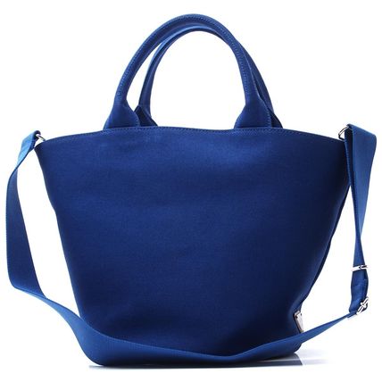Prada Canapa Tote With Pouch Handbag Logo Tote Bag