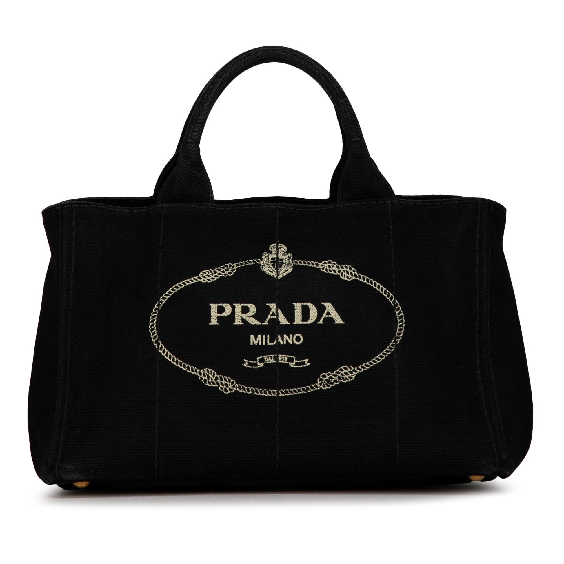 Prada Canapa Tote Shg Jkq43L Logo Tote Bag