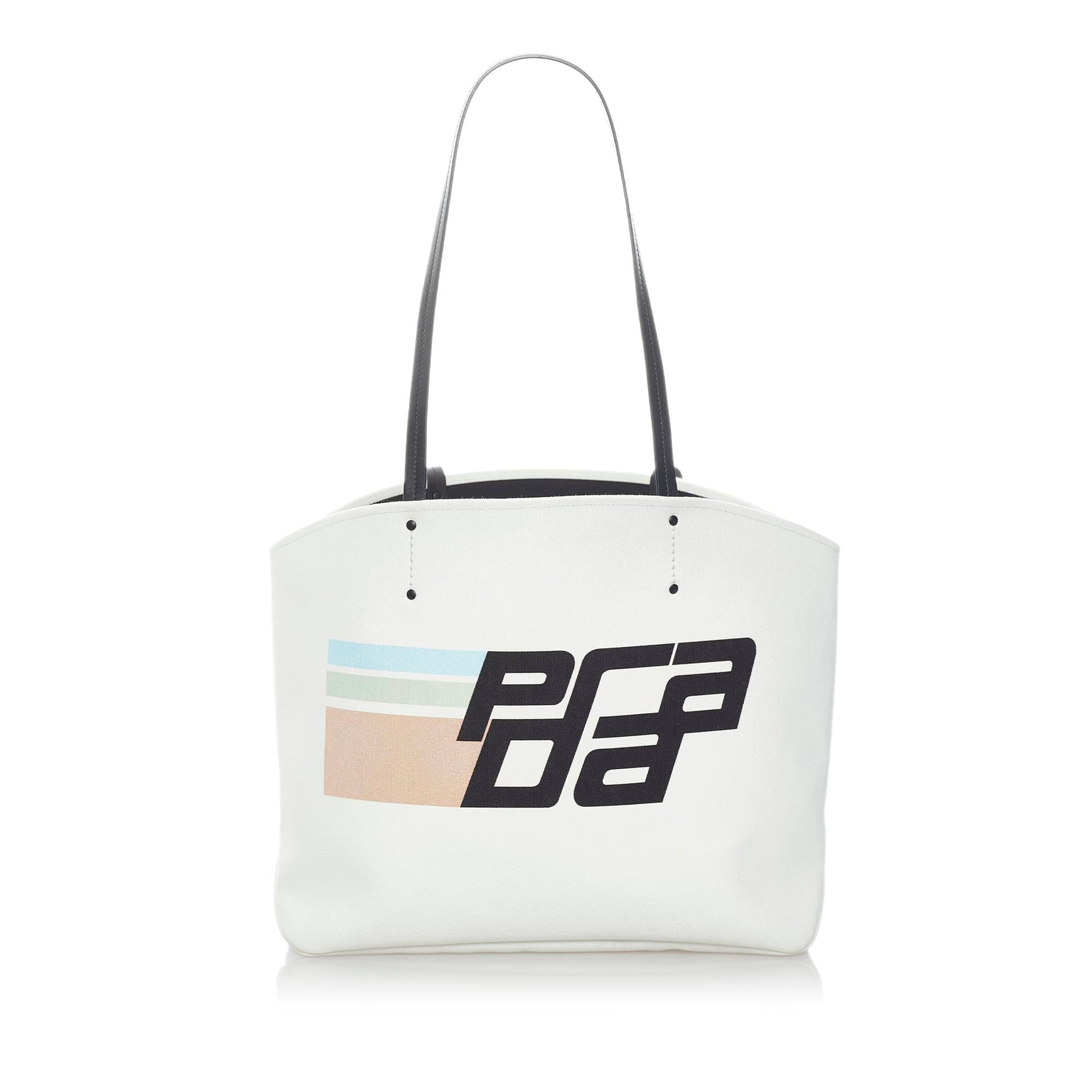 Prada Canapa Racing Shopping Tote Bag Shg Canvas Logo