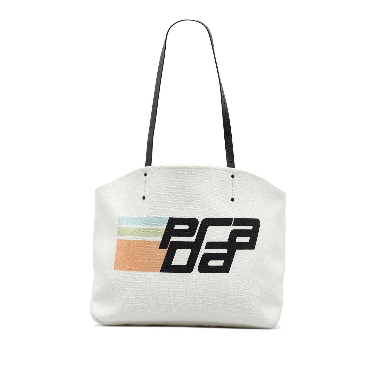 Prada Canapa Racing Shopping Tote Logo Tote Bag