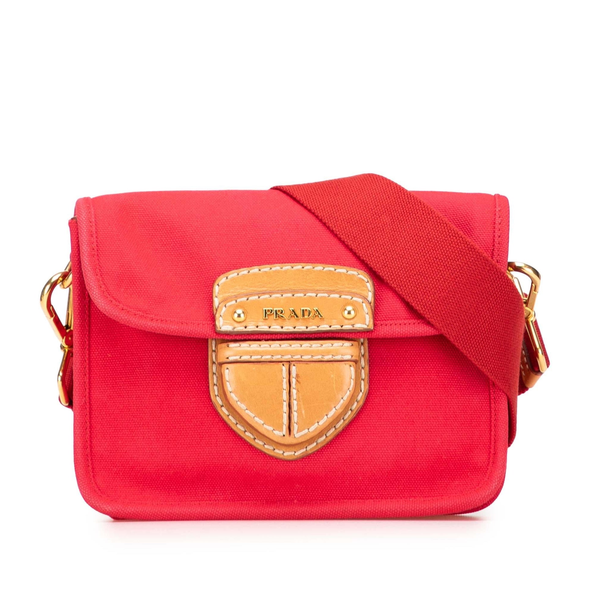 Prada Canapa Righe Crossbody Crossbody Bag