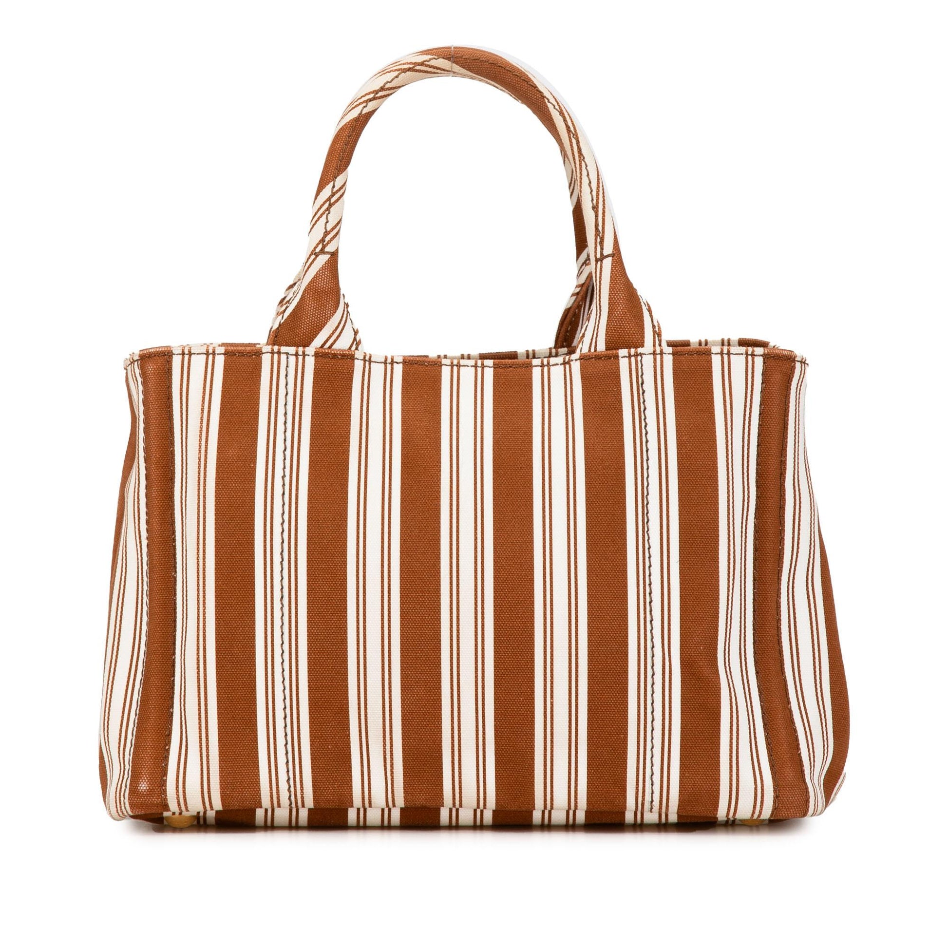 Prada Canapa Righe Satchel Shg Cskomx Logo Satchel Bag