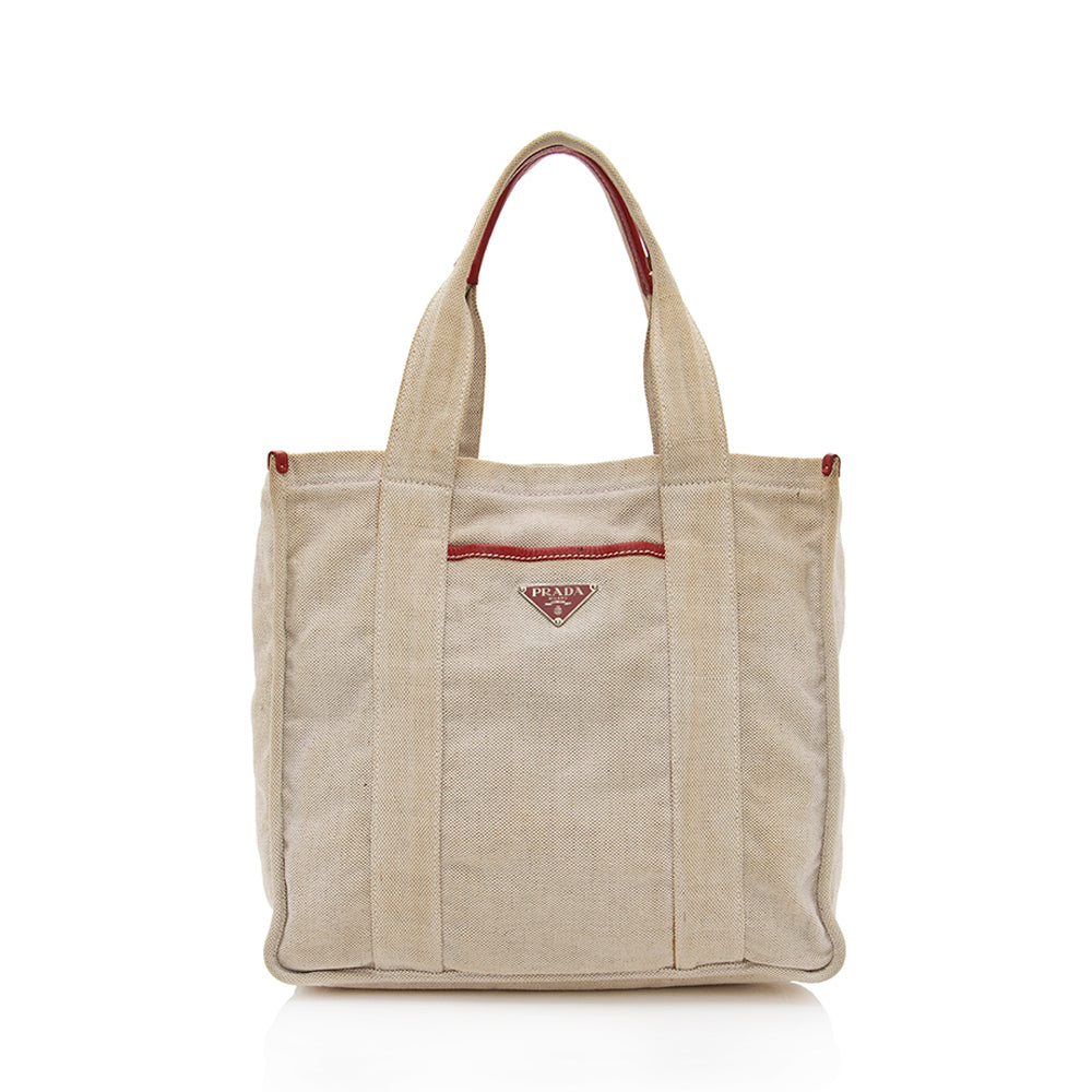 Prada Canapa Tote Shf Small Tote Bag