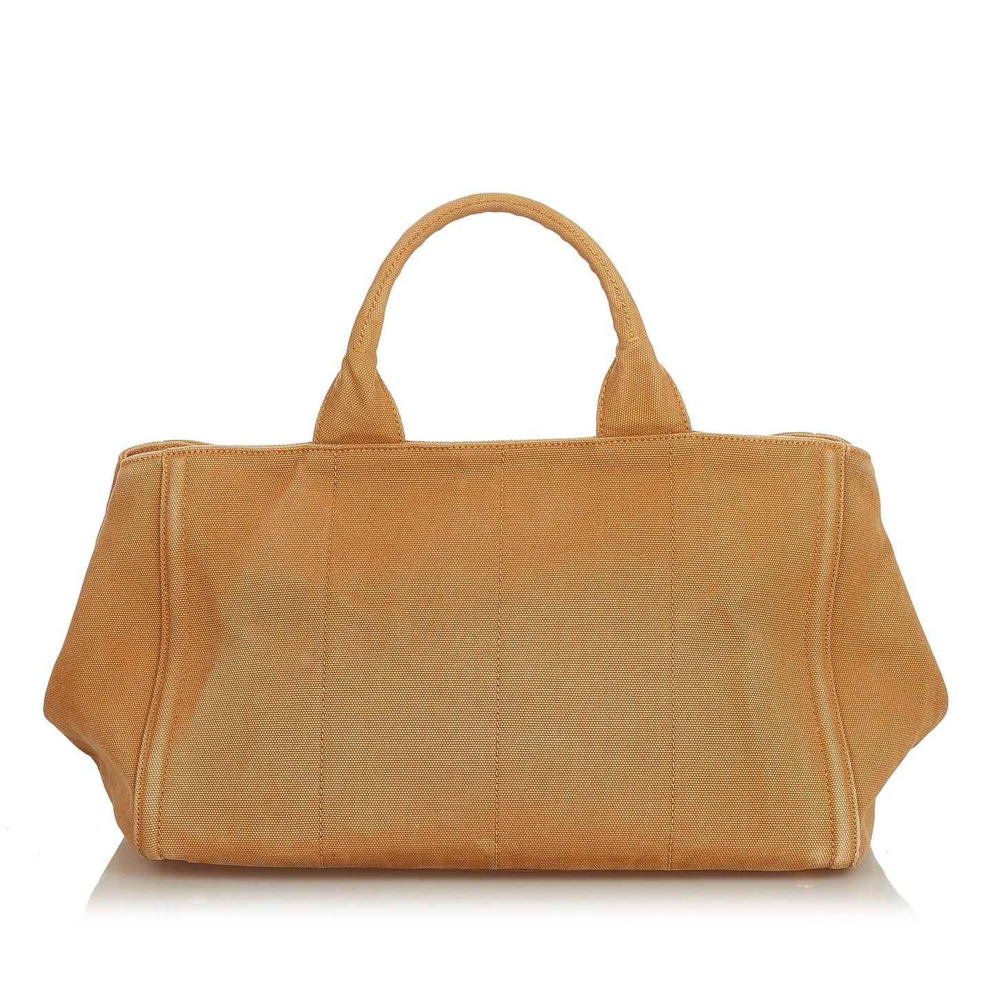 Prada Canapa Studded Tote Bag Shg Canvas