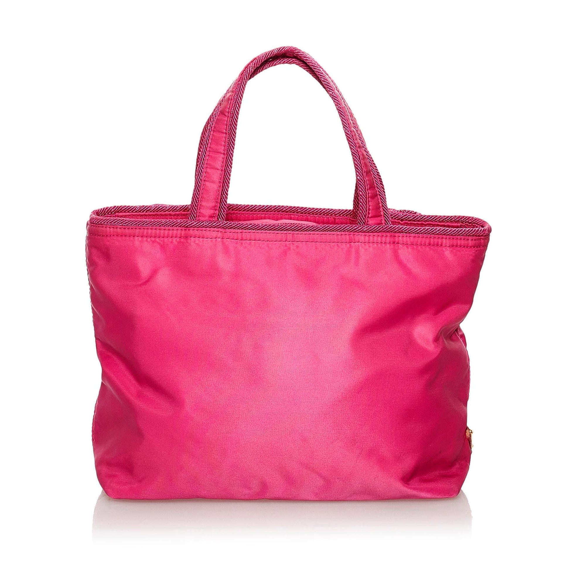 Prada Canapa Tessuto Bow Handbag Shg Satchel Bag