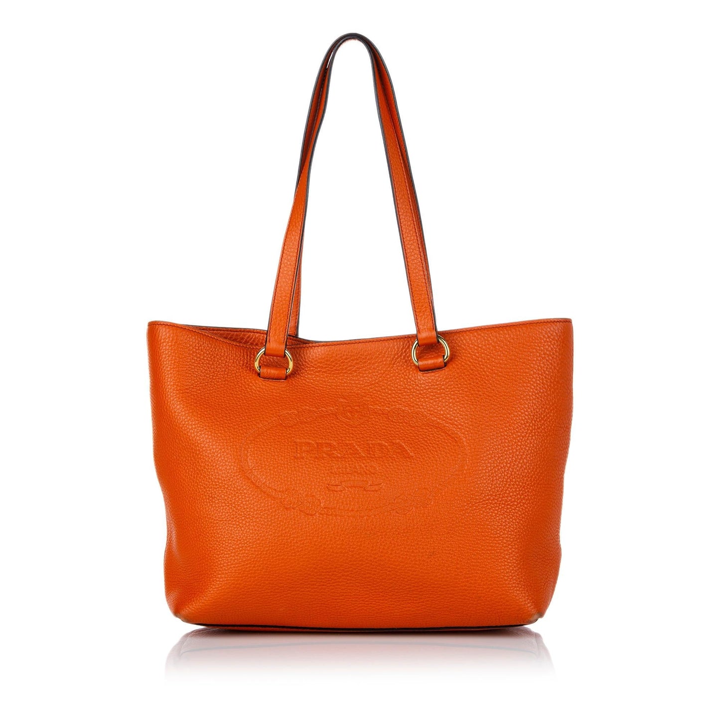 Prada Canapa Daino Tote Bag Shg Vitello