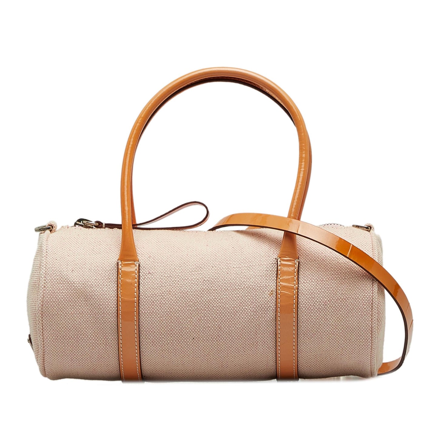 Prada Barrel Satchel Shg Dduvnd Canvas Satchel Bag