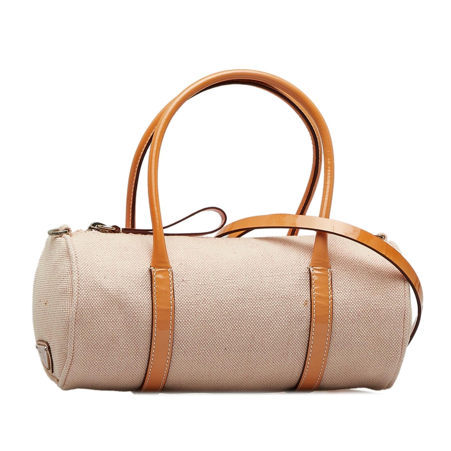 Prada Barrel Satchel Shg Dduvnd Canvas Satchel Bag