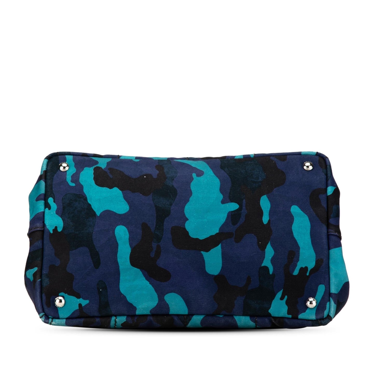 Prada Camouflage Canapa Satchel Canvas Logo Satchel Bag