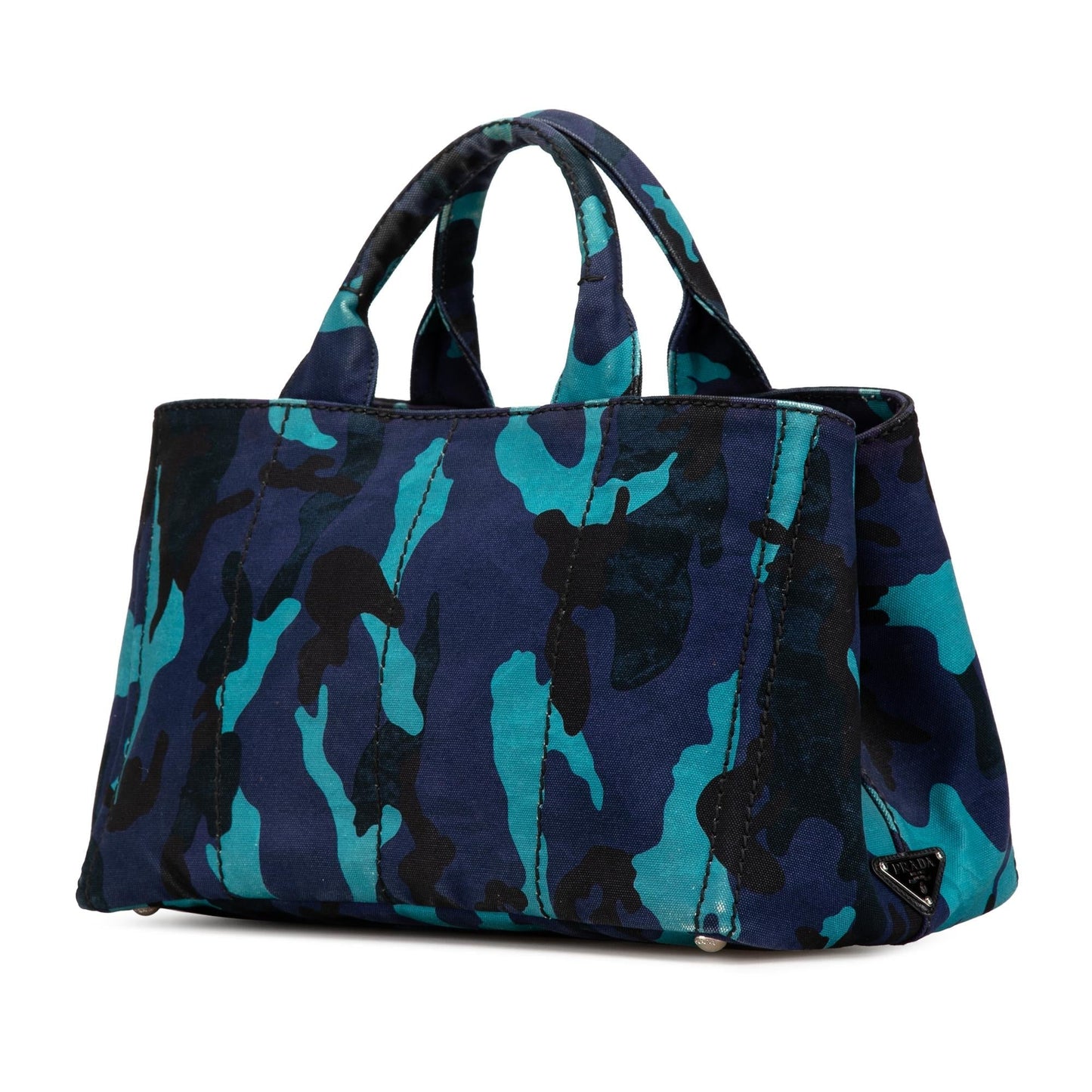 Prada Camouflage Canapa Satchel Canvas Logo Satchel Bag Logo Satchel 1