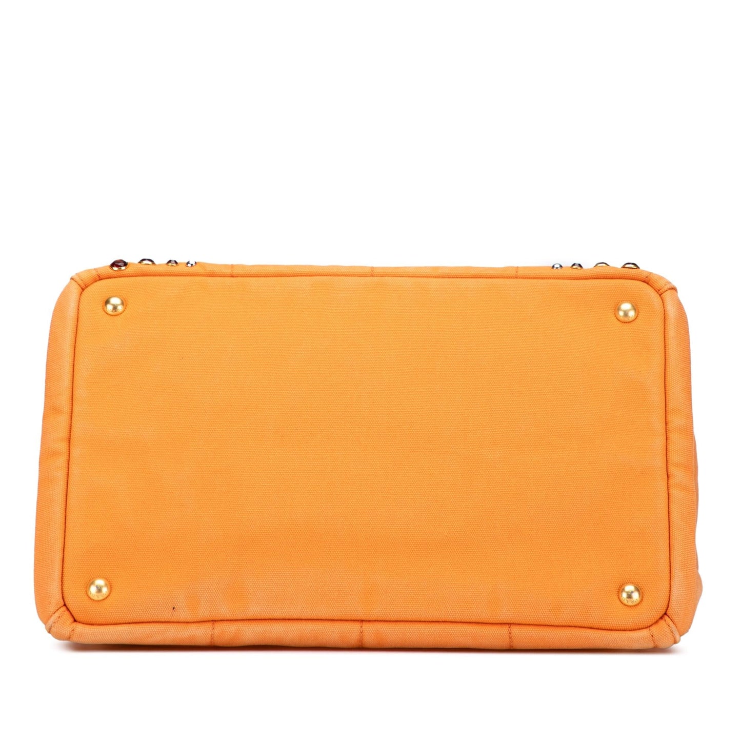 Prada Canapa Bijoux Satchel Canvas Satchel Bag