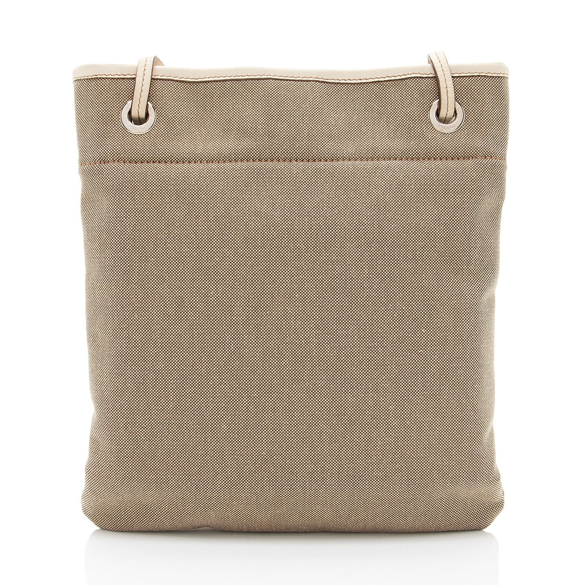 Prada Canapa Messenger Shf Oxqm2M Logo Shoulder Bag
