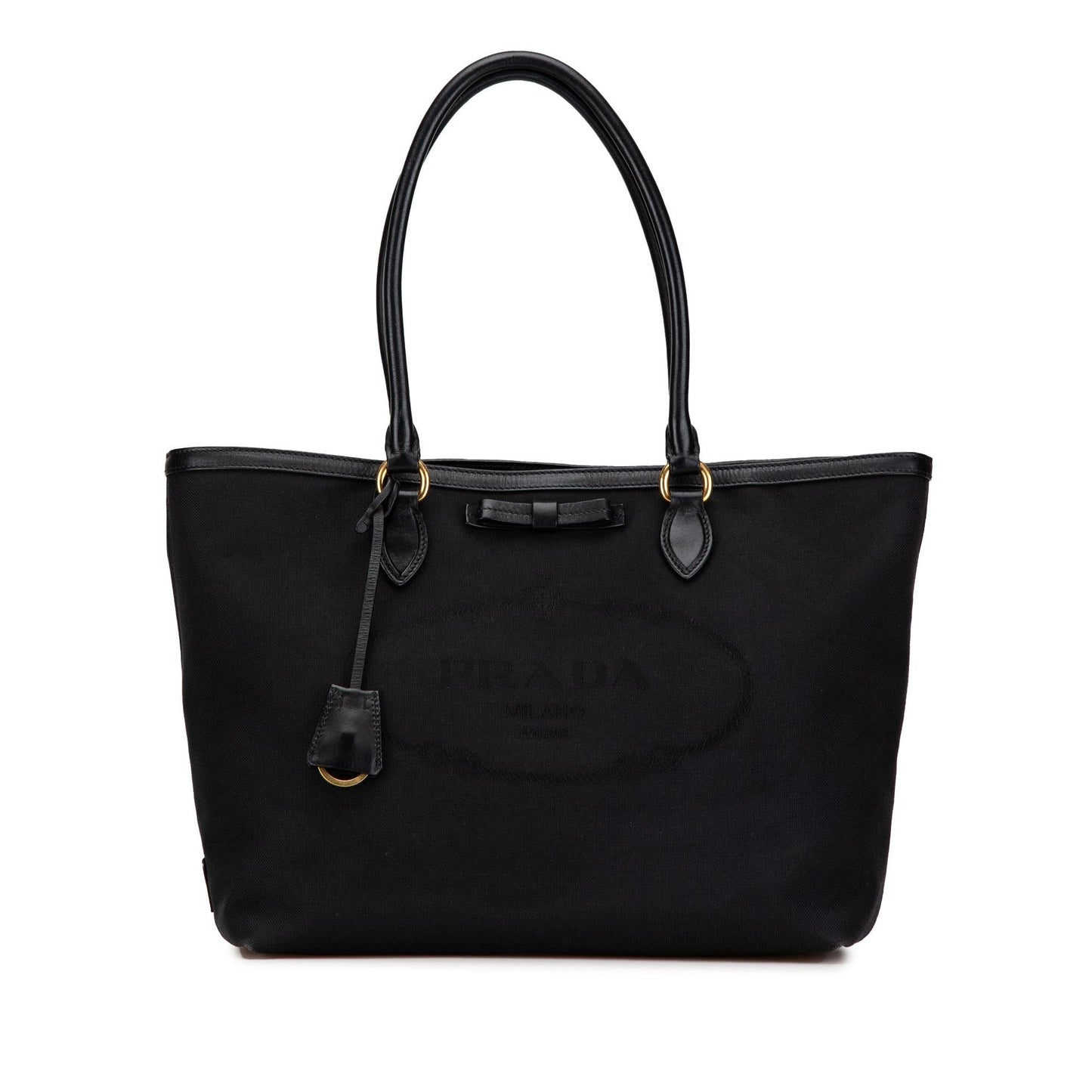 Prada Canapa Satchel Canvas Logo Satchel Bag Logo Satchel 1