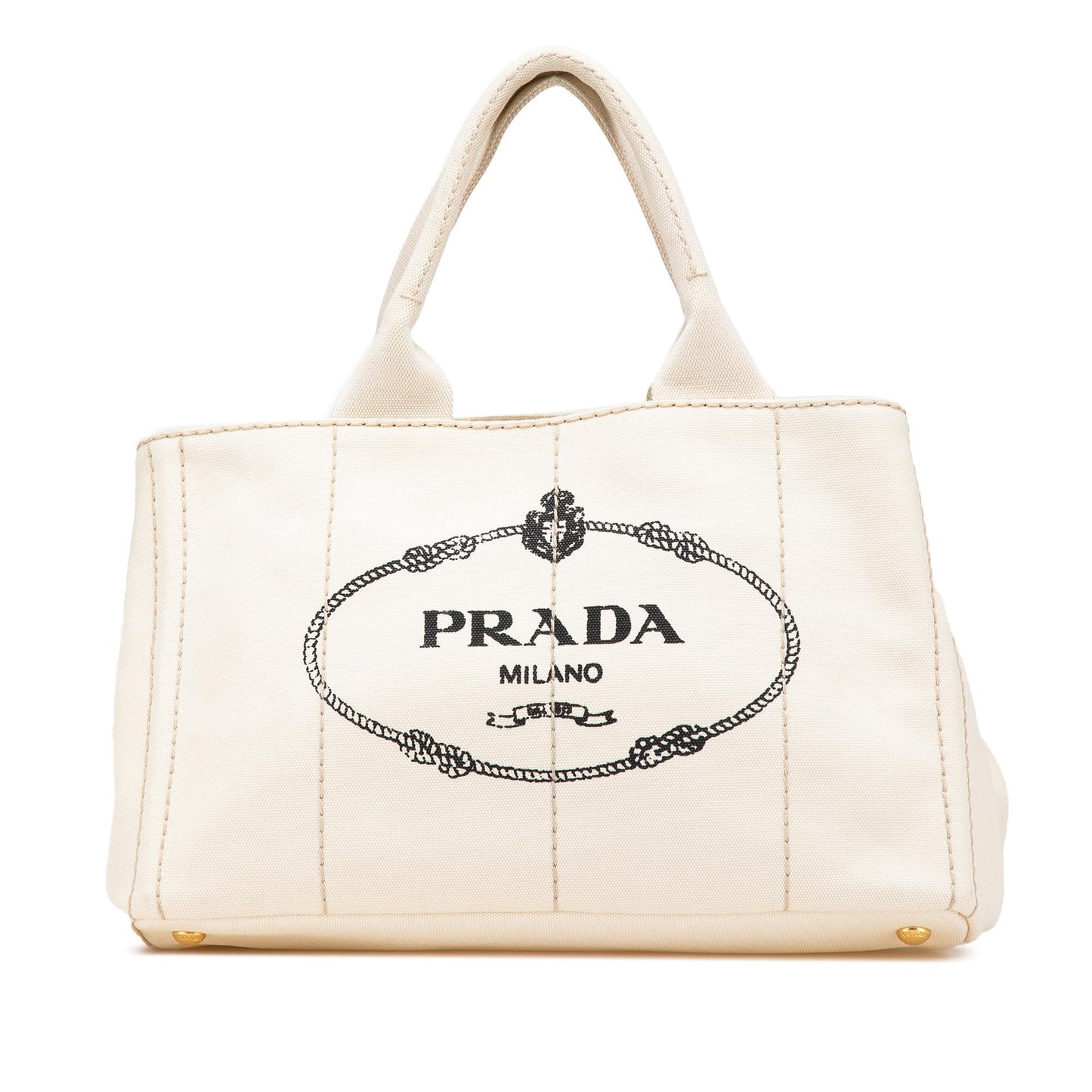 Prada Canapa Satchel Canvas Logo Satchel Bag Logo Satchel 5