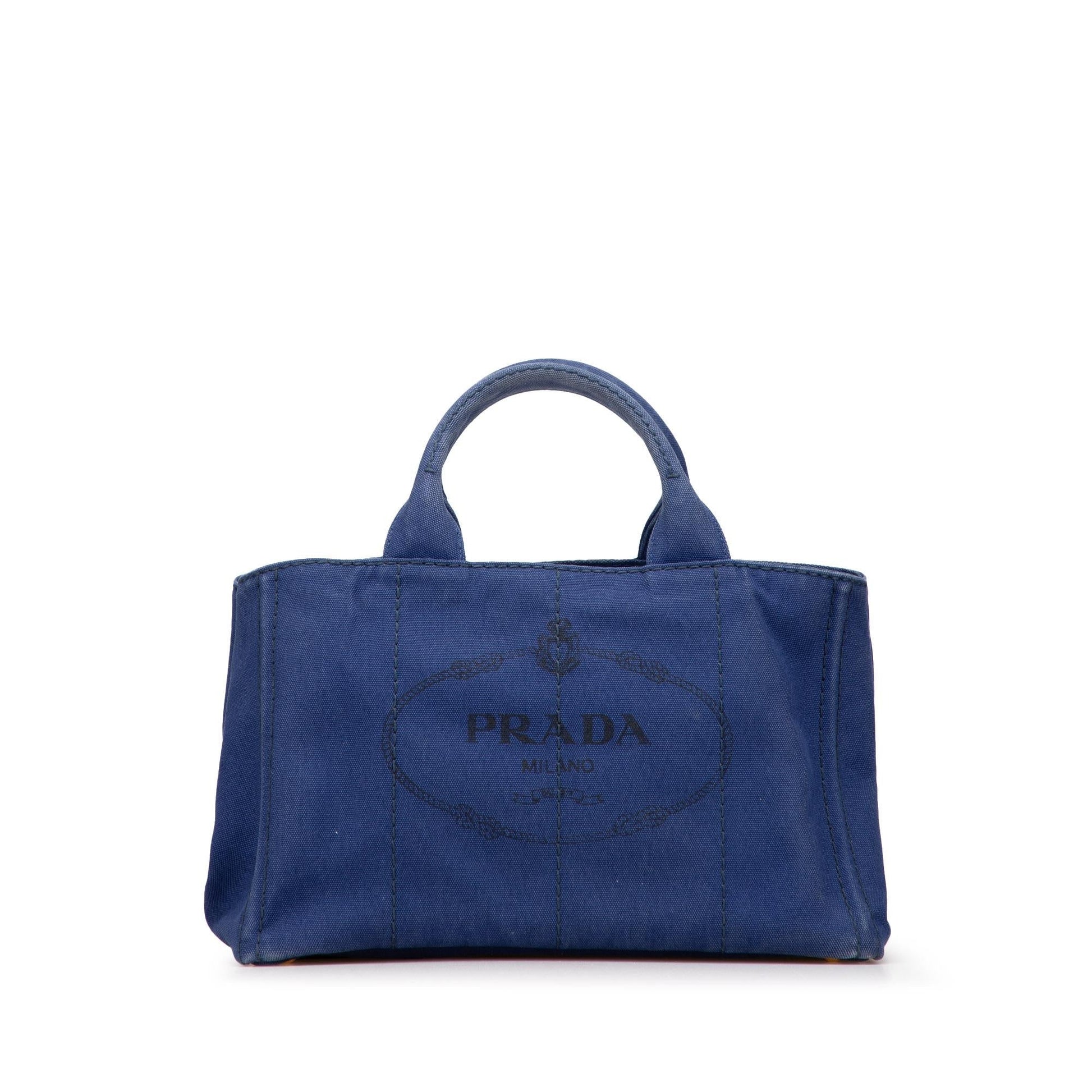 Prada Canapa Satchel Canvas Logo Satchel Bag Logo Satchel 8