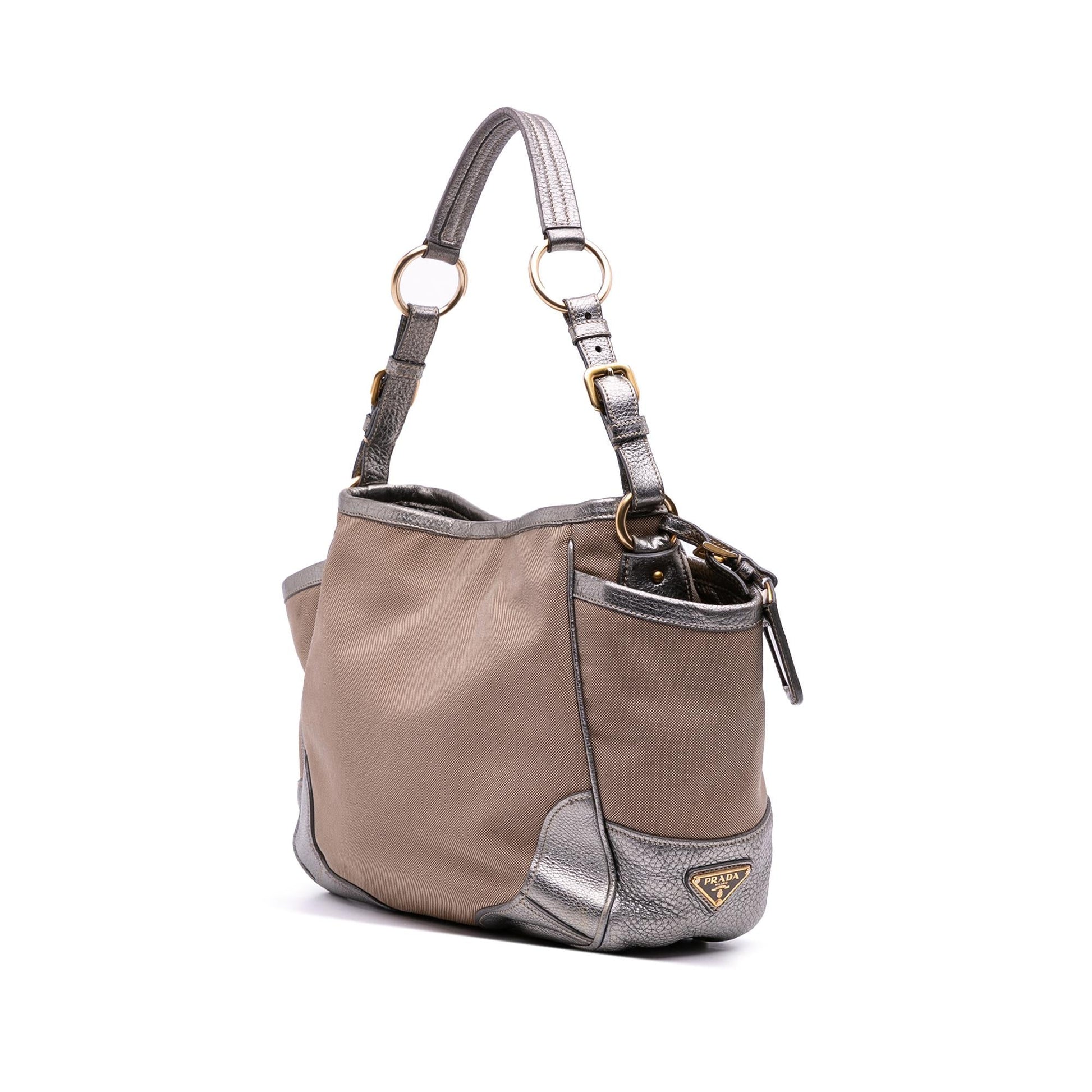 Prada Canapa Tote Canvas Logo Tote Bag Logo Tote 1