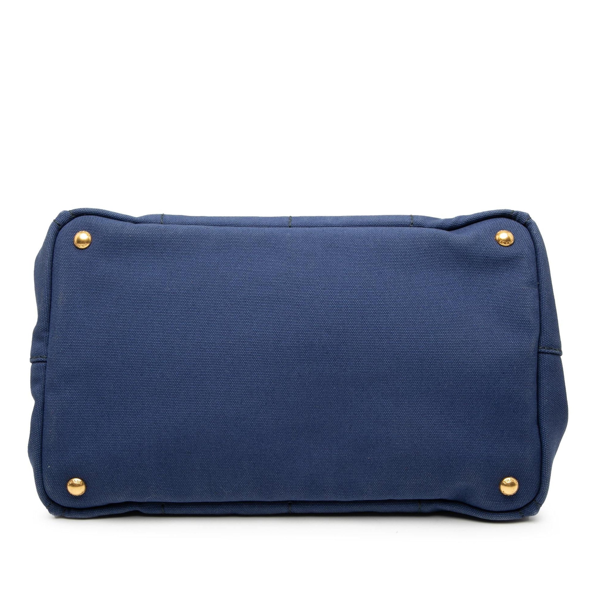 Prada Canapa Tote Canvas Logo Tote Bag Logo Tote 2
