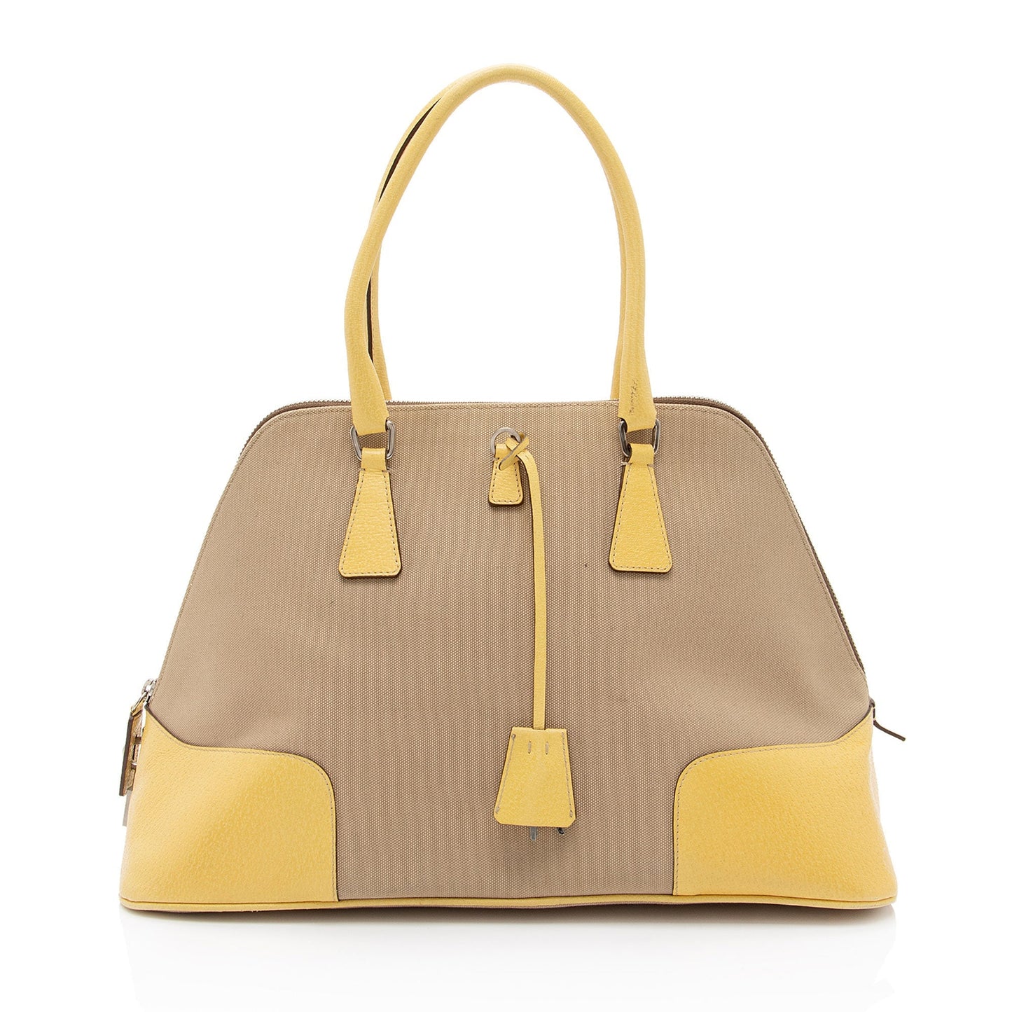 Prada Canapa Satchel Canvas Satchel Bag